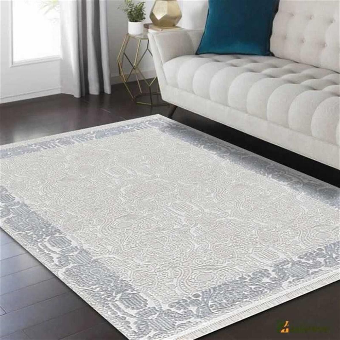 Efsane Salon Halısı Modern 200x290 Ihlara HR009063 Mavi