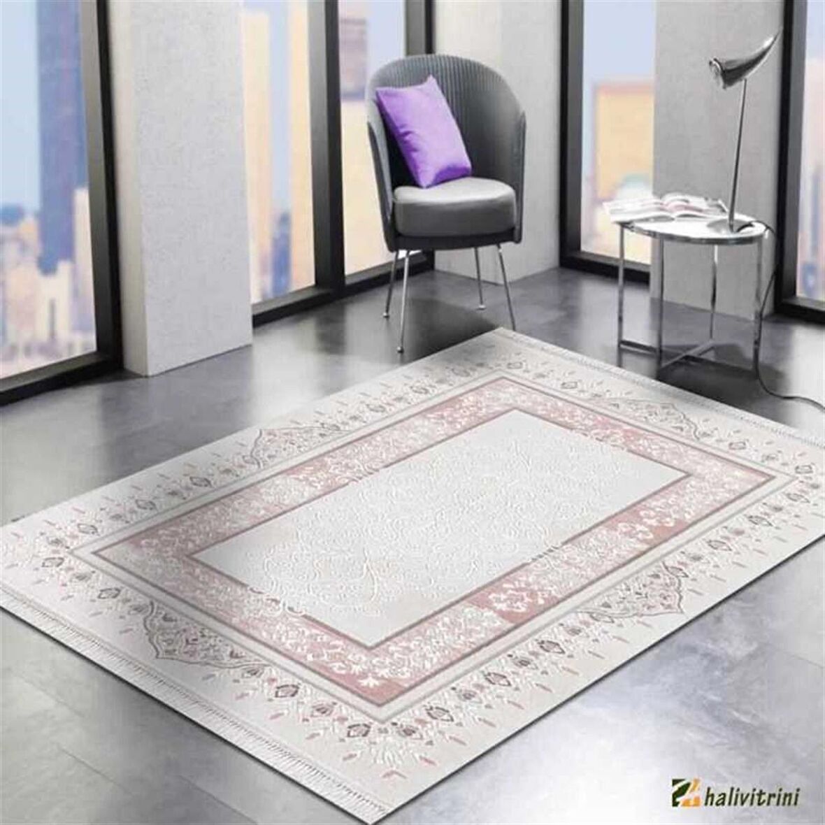 Efsane Salon Halısı Klasik 200x290 Ihlara HR002065 Krem