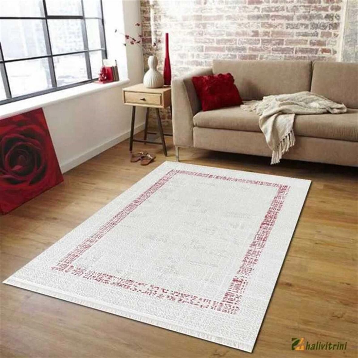Efsane Salon Halısı Modern 200x290 Ihlara HR010065 Krem