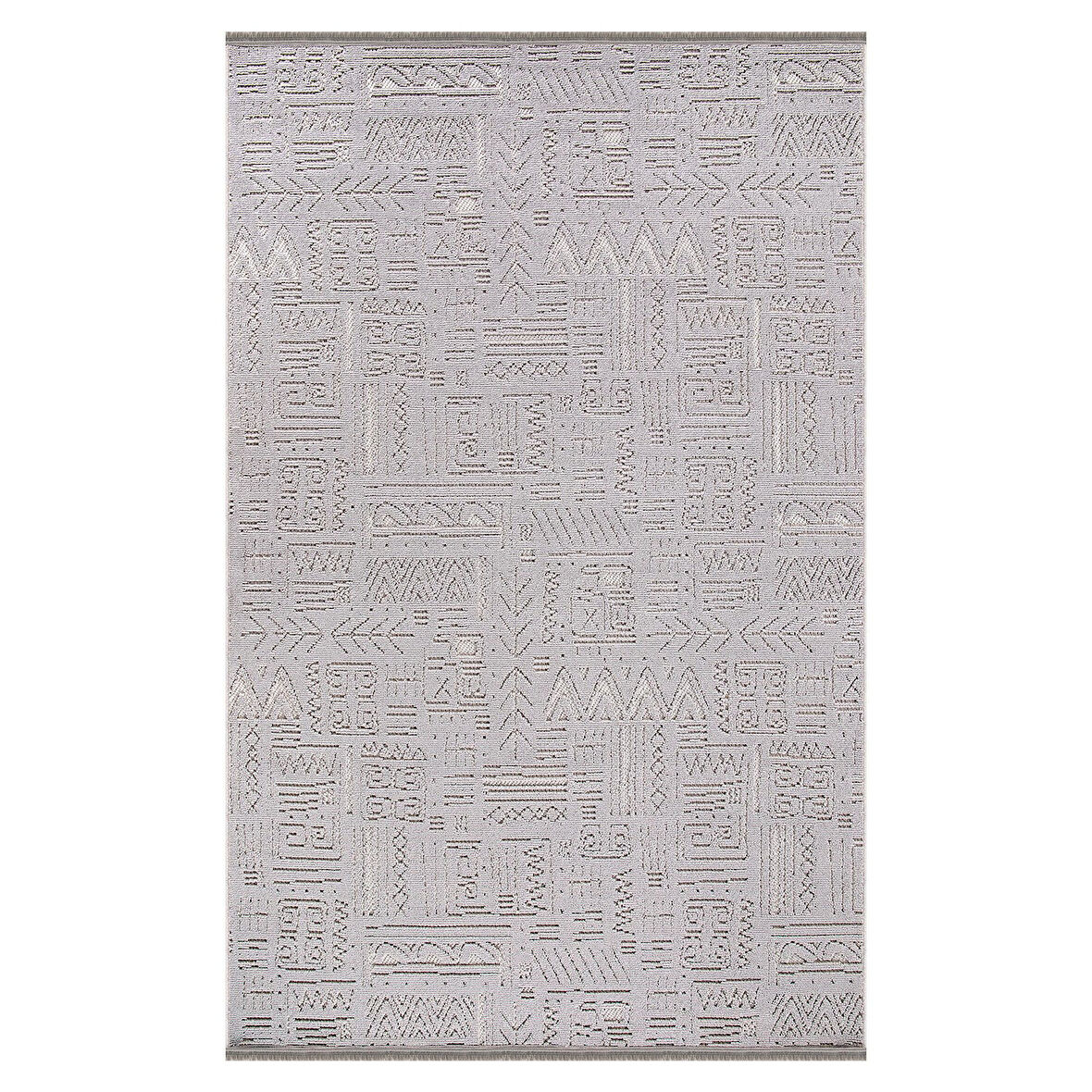 Kreasyon Halı Kişiye Özel Ölçü Yolluk Halısı 80x350 Loopo LP001 Gri