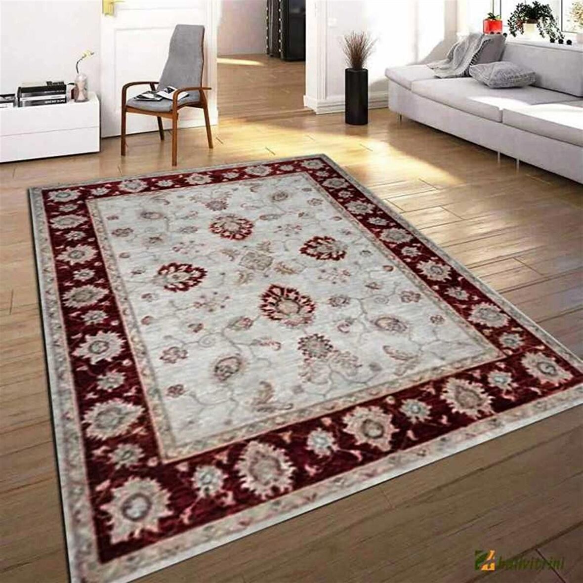 Hitit Salon Halısı Modern 180x280 Lidya Lüx 4175 Bordo