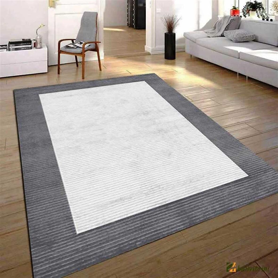 Hitit Salon Halısı Modern 180x280 Lidya Lüx 4495 Gri