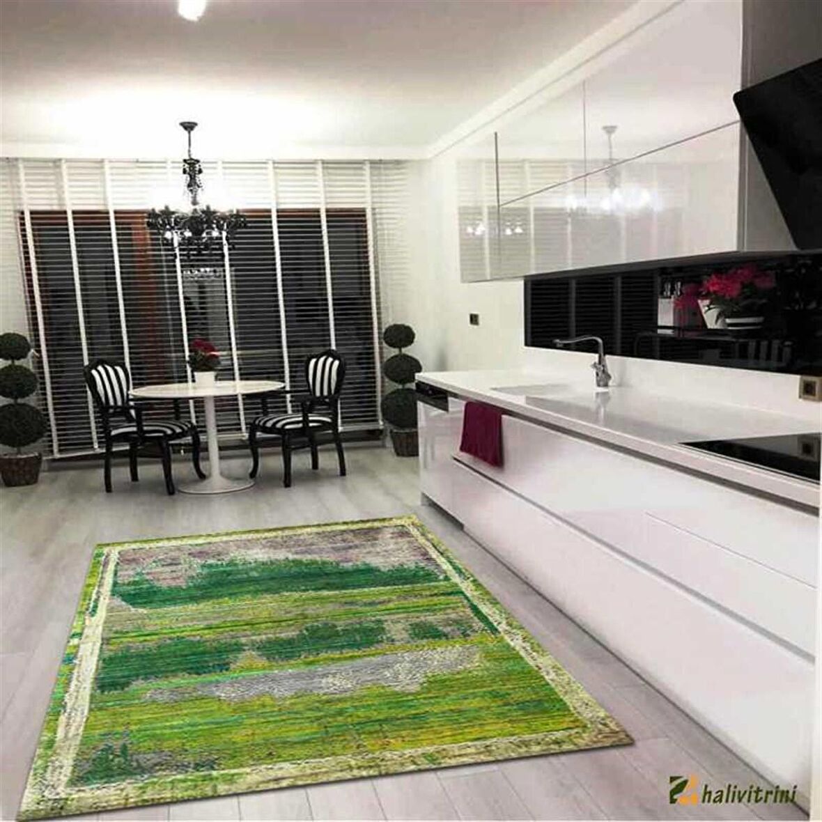 Hitit Oda Halısı Modern 120x180 Lidya Lüx 4051 Yeşil