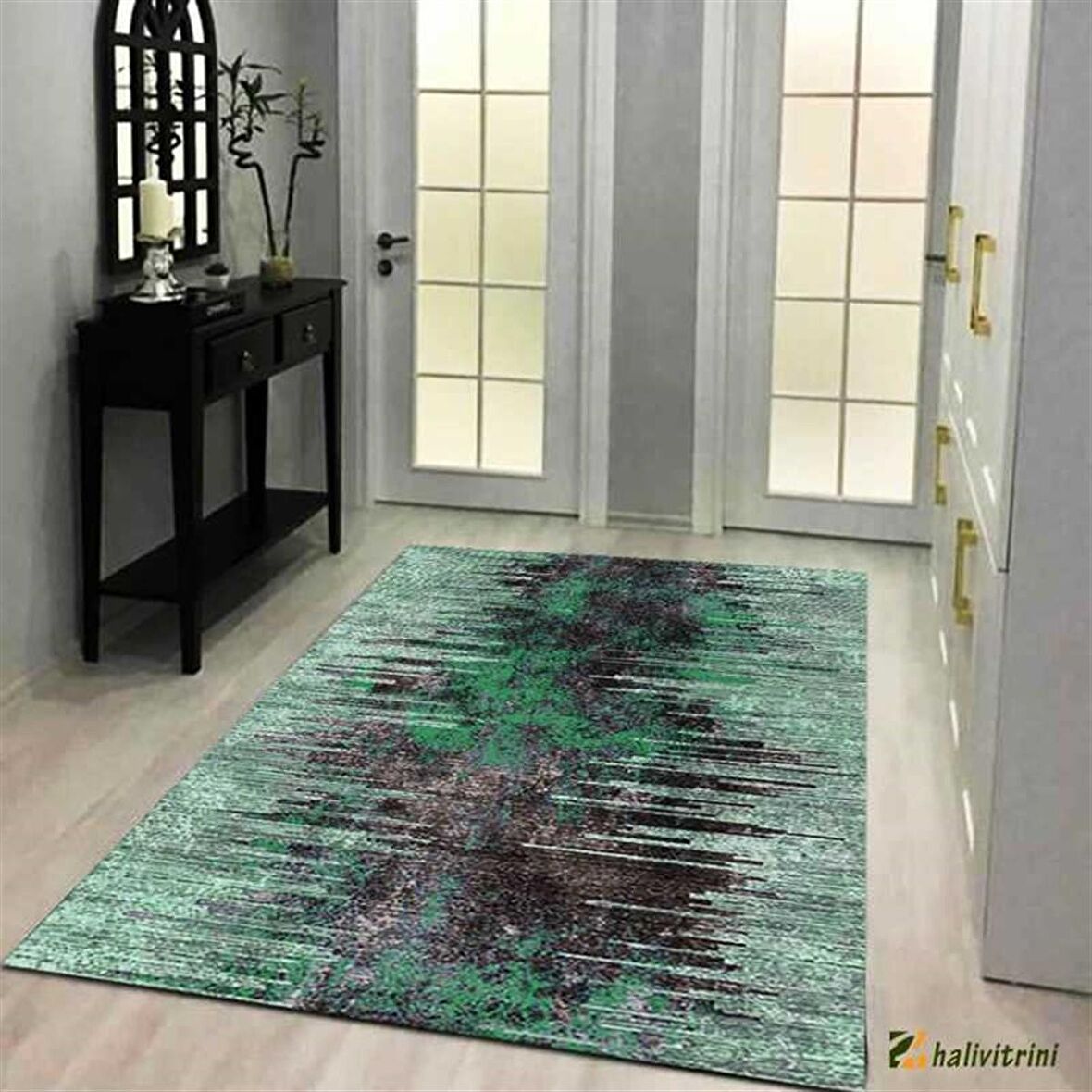 Hitit Yolluk Halısı Modern 80x200 Lidya Lüx 4084 Yeşil