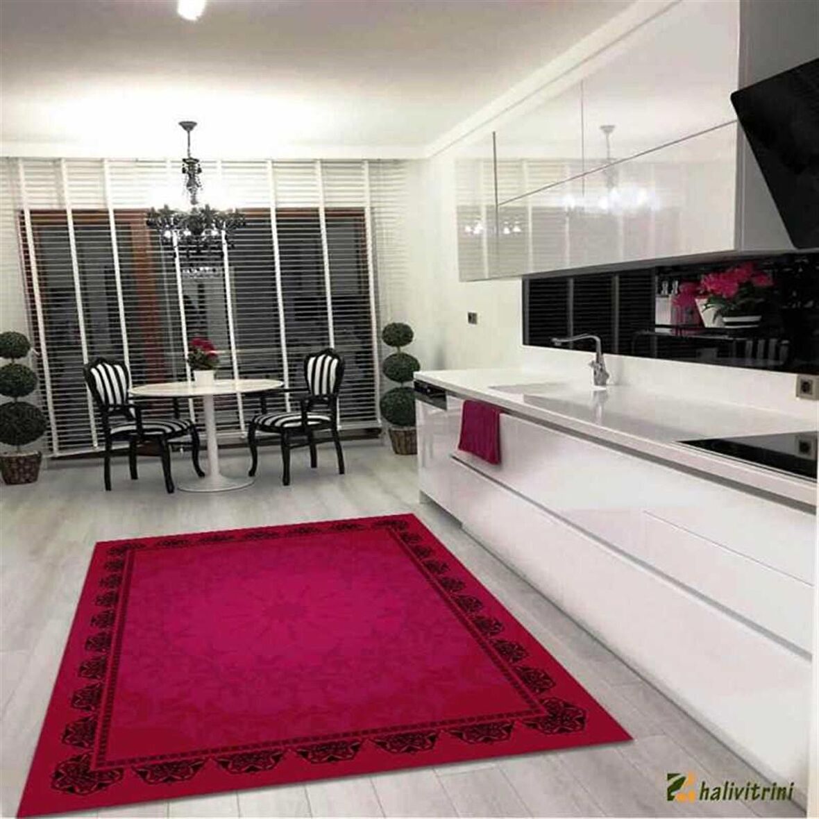 Hitit Yolluk Halısı Klasik 80x140 Lidya Lüx 4070 Siyah