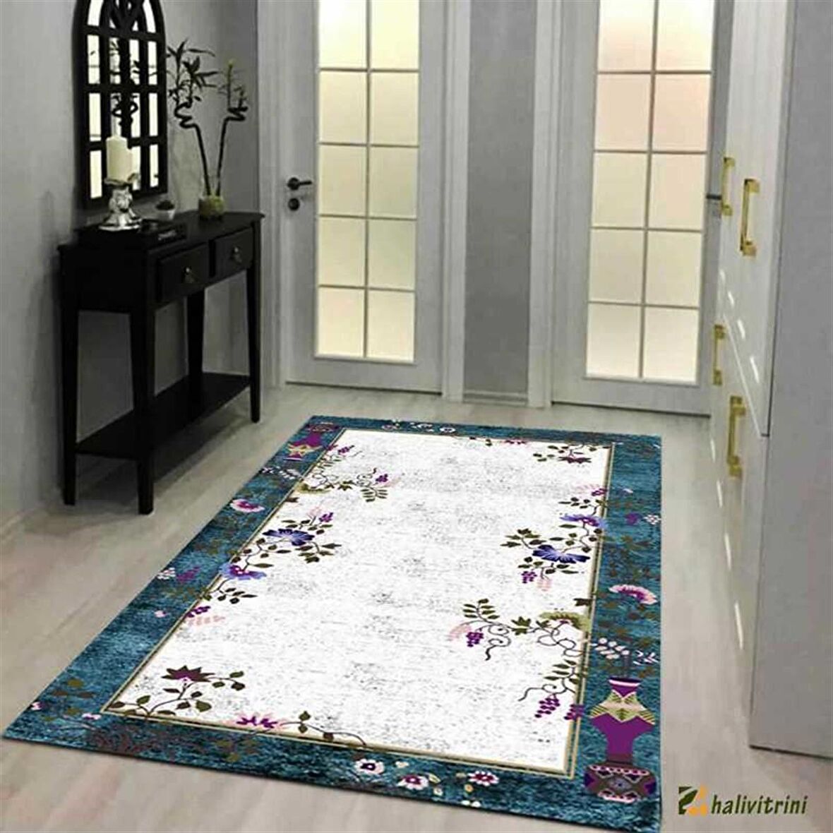 Hitit Yolluk Halısı Modern 80x140 Lidya Lüx 4090 Krem