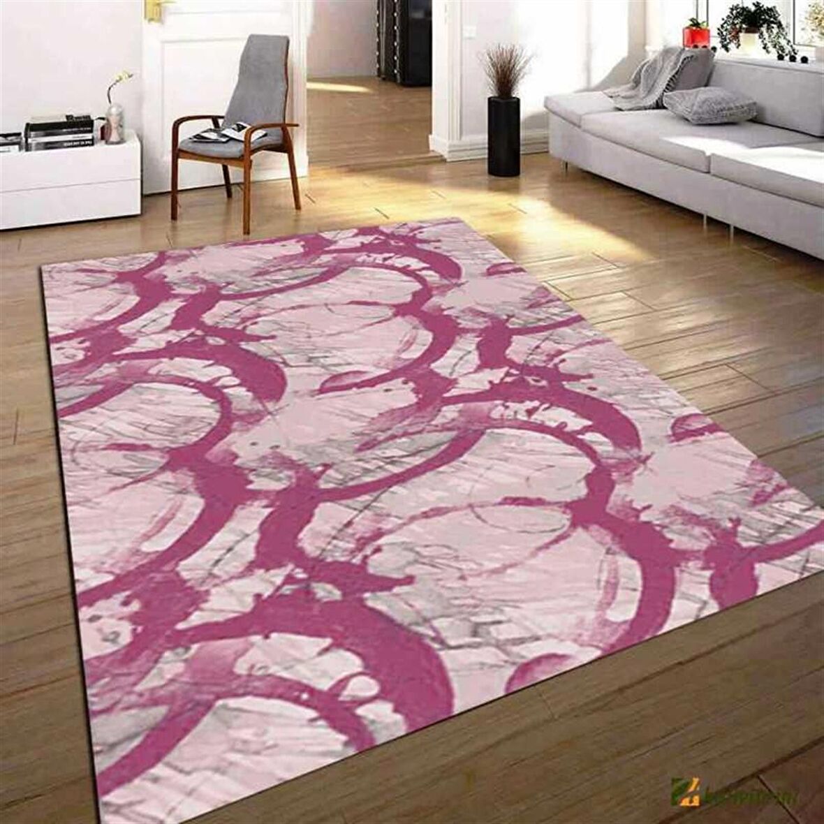 Hitit Yolluk Halısı Modern 80x140 Lidya Lüx 4186 Pembe
