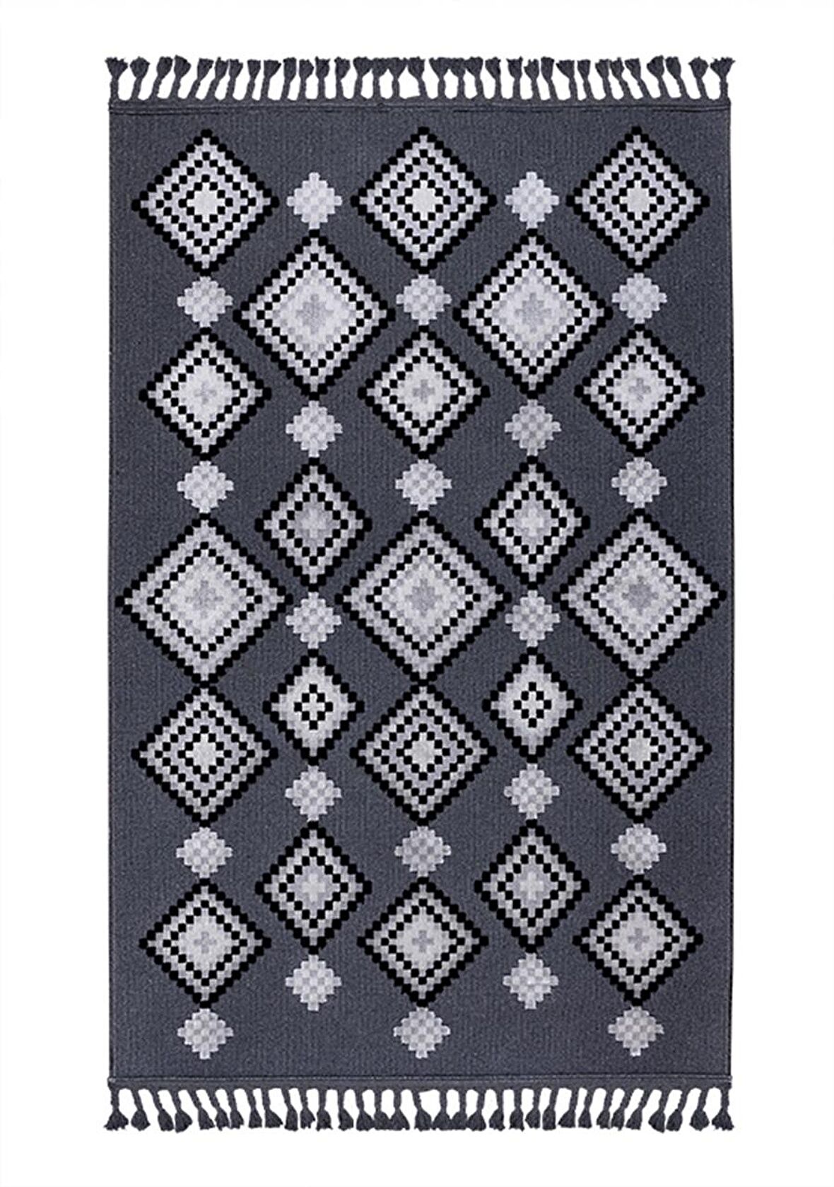 Kreasyon Yolluk Halısı Vintage/Retro 100x200 Rönesans 9239 Gri