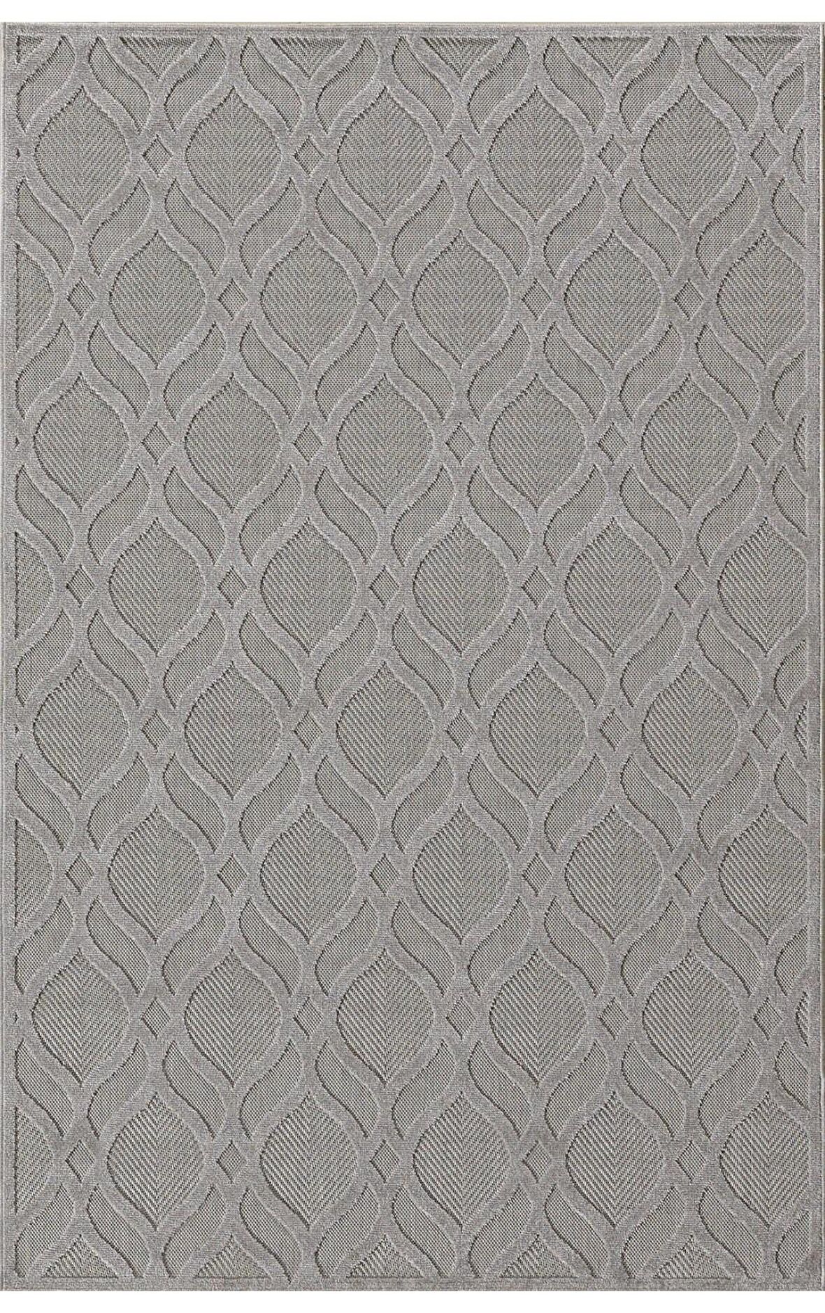 Padişah Salon Halısı Modern 200x290 Dekor 54093 295 Gri