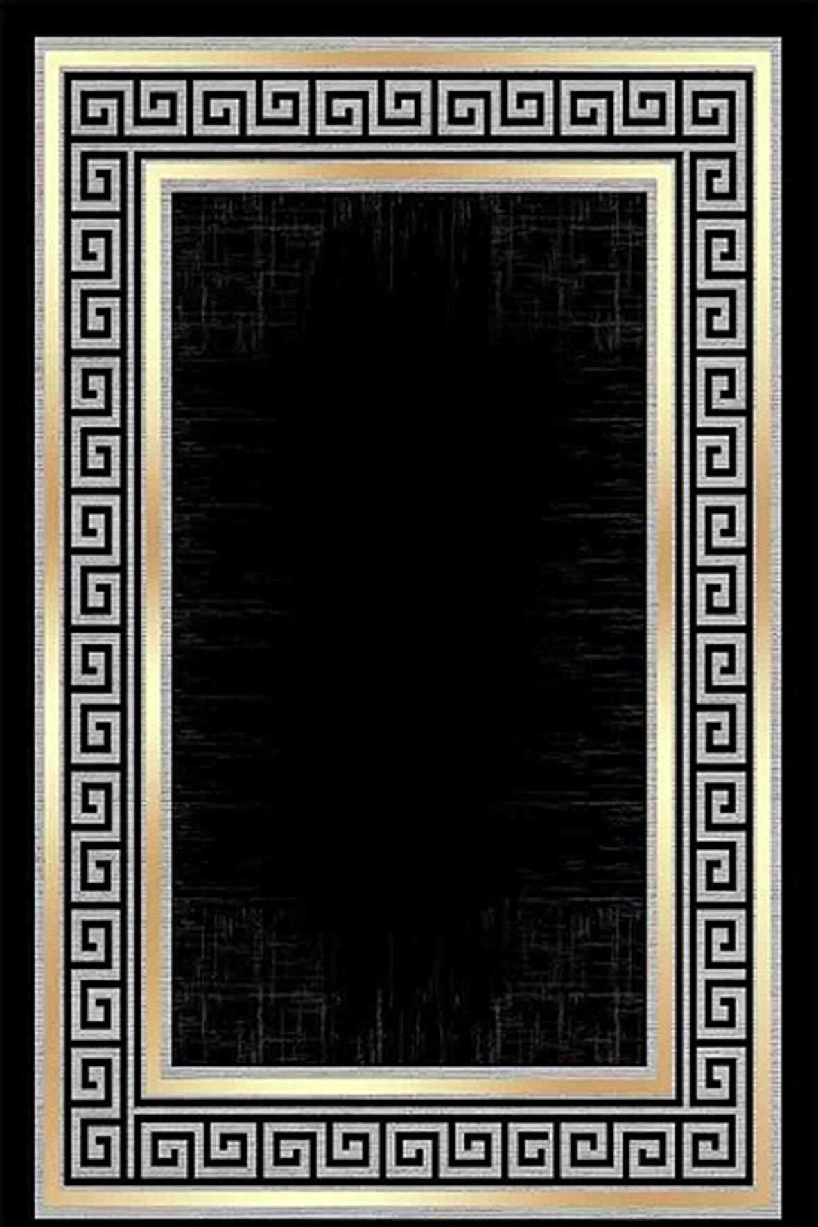 Kreasyon Dijital Yolluk Halısı Modern 80x150 Pandora 2723 Siyah