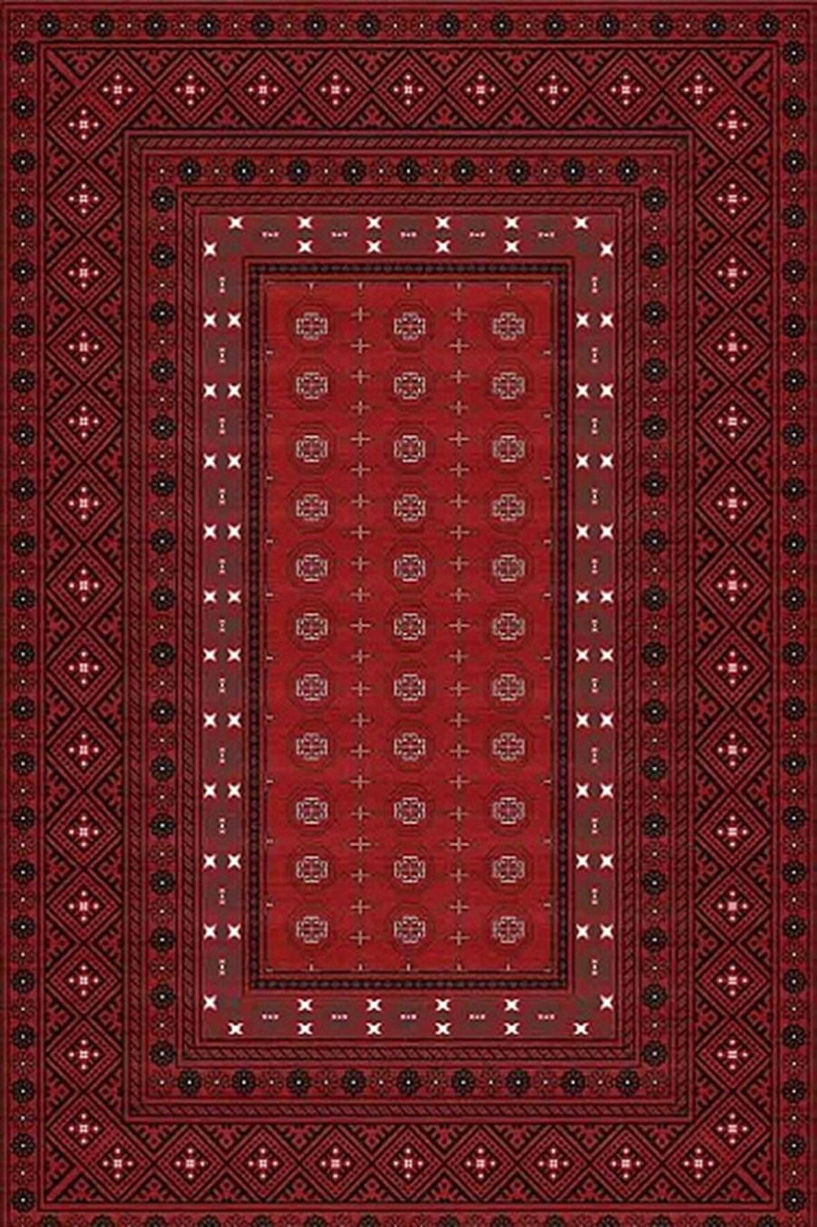 Kreasyon Dijital Yolluk Halısı Otantik 80x150 Pandora 2730 Bordo