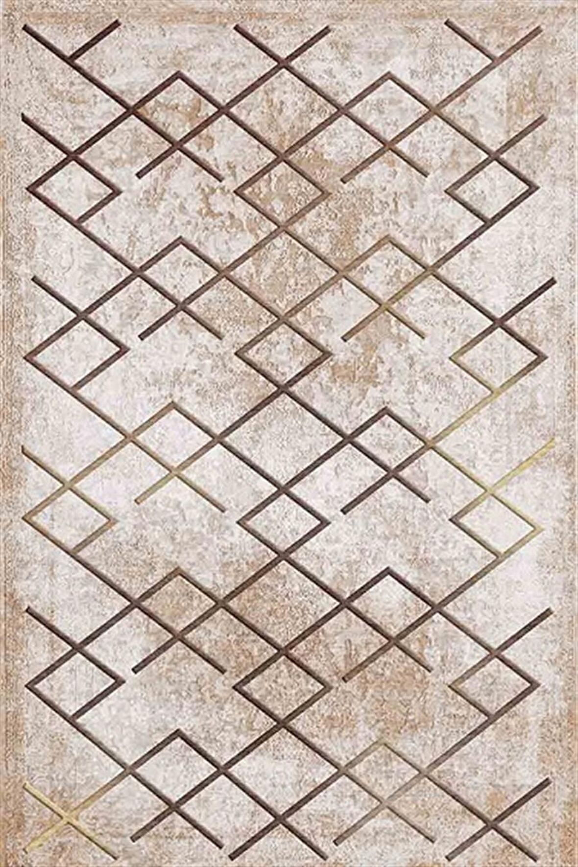 Kreasyon Dijital Yolluk Halısı Modern 80x150 Pandora 2736 Vizon