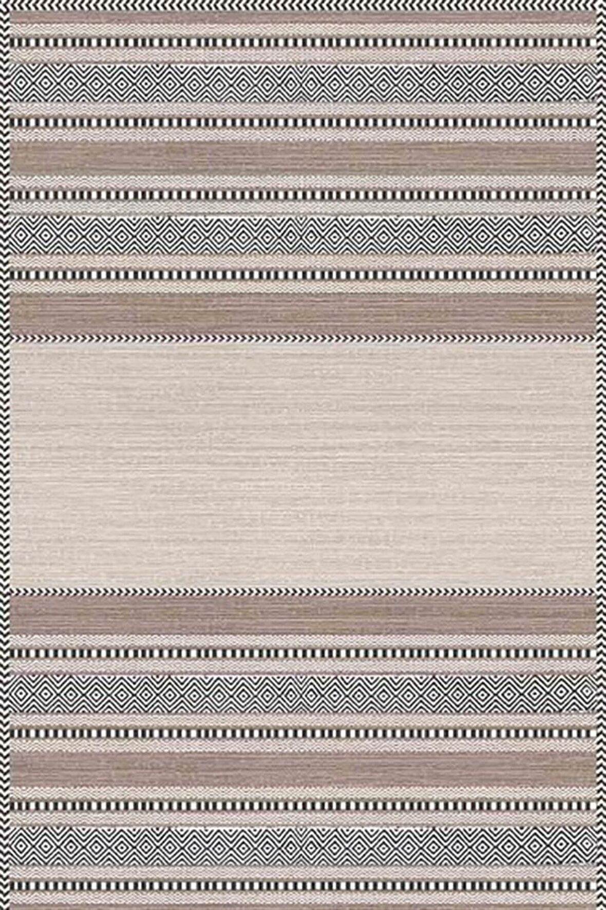 Kreasyon Dijital Salon Halısı Modern 180x250 Pandora 2743 Vizon