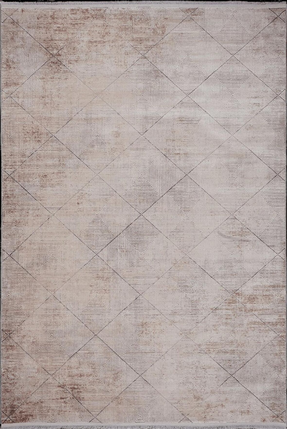 Kreasyon Yolluk Halısı Modern 100x200 Mazzini 1490 Vizon
