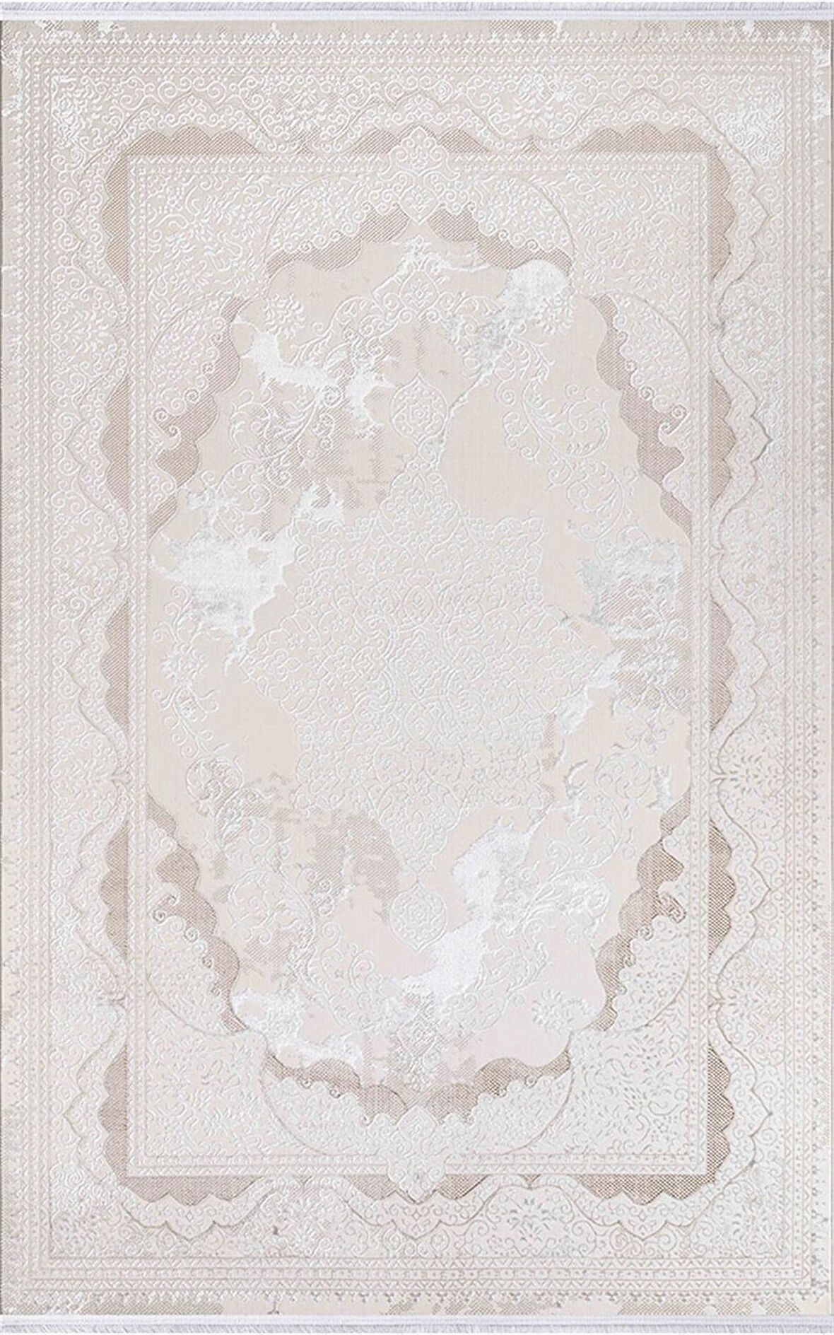 İpek Yolluk Halısı Klasik 80x150 Sihir 17301 Krem