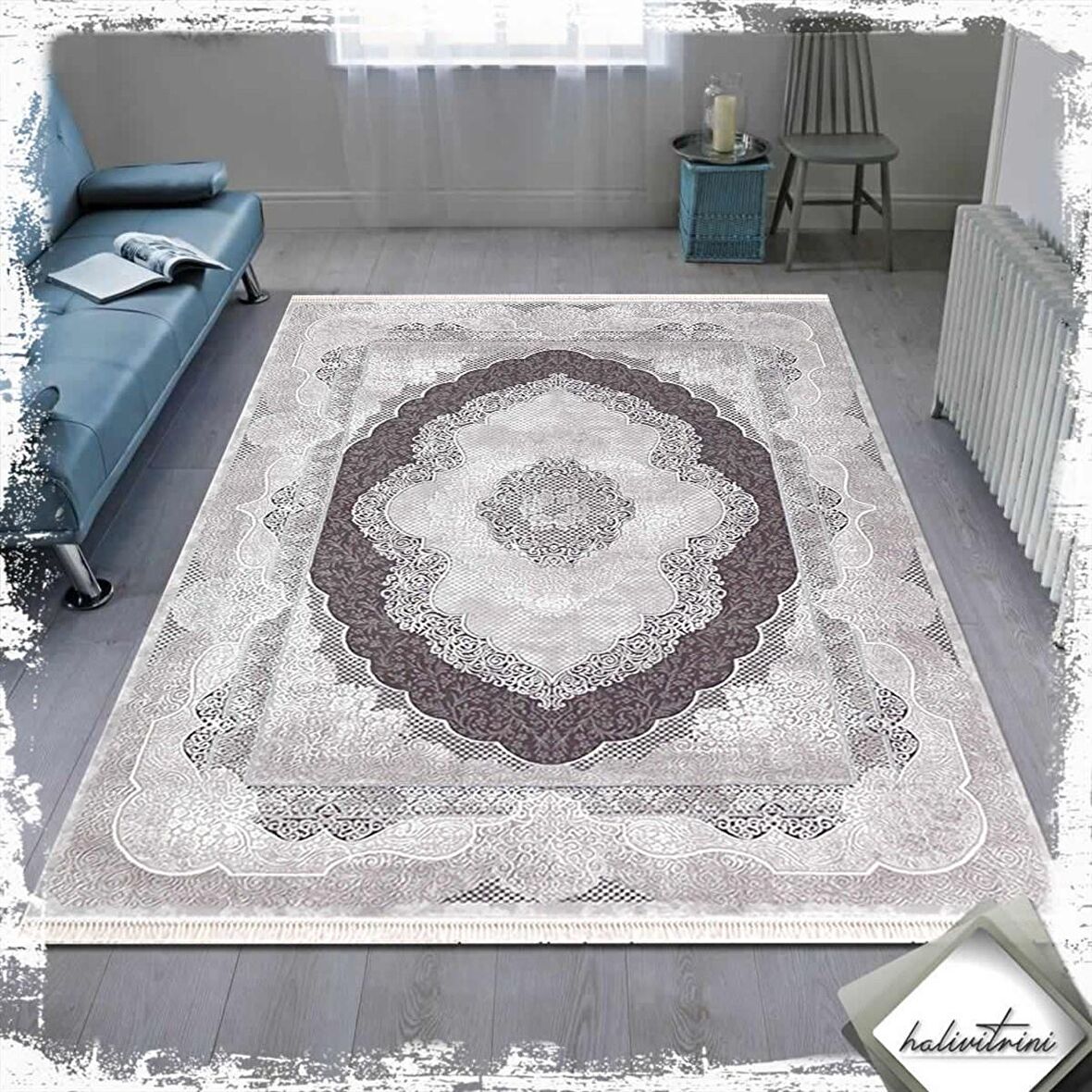 Padişah Salon Halısı Klasik 180x250 Santo 31882 095 Gri