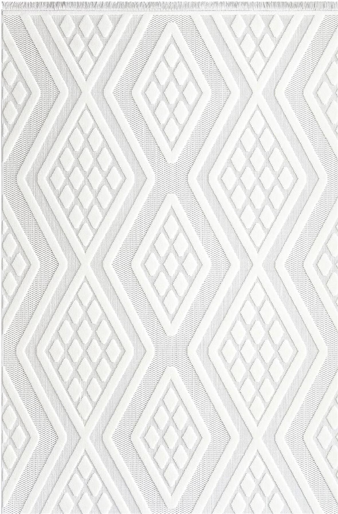 İpek Halı Modern Almond 11407 Beyaz