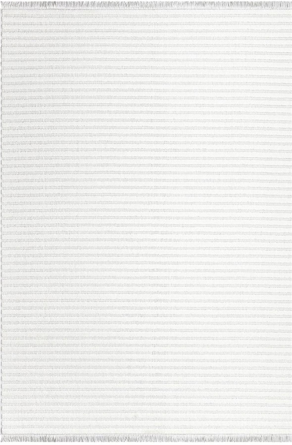 İpek Halı Kesme Modern Almond 11401 Beyaz