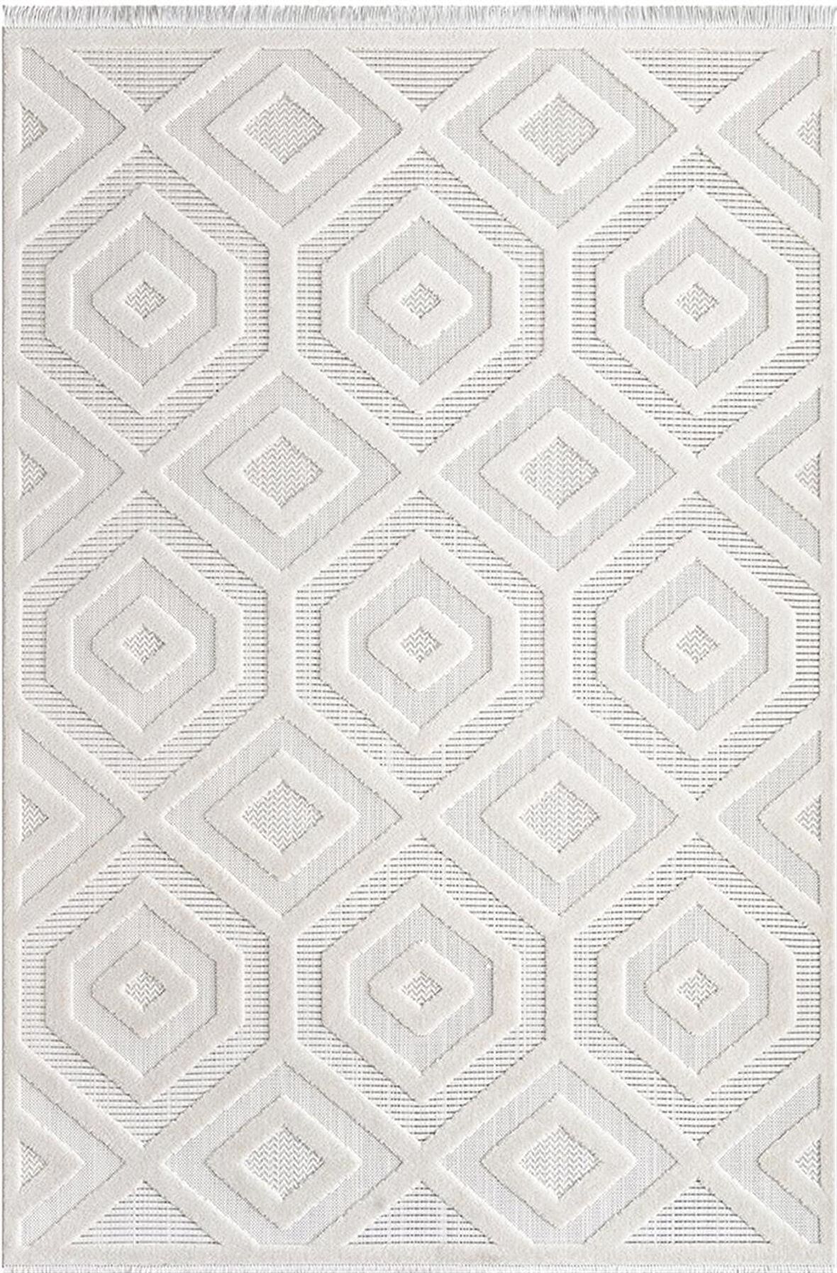İpek Halı Kesme Modern Almond 11404 Krem