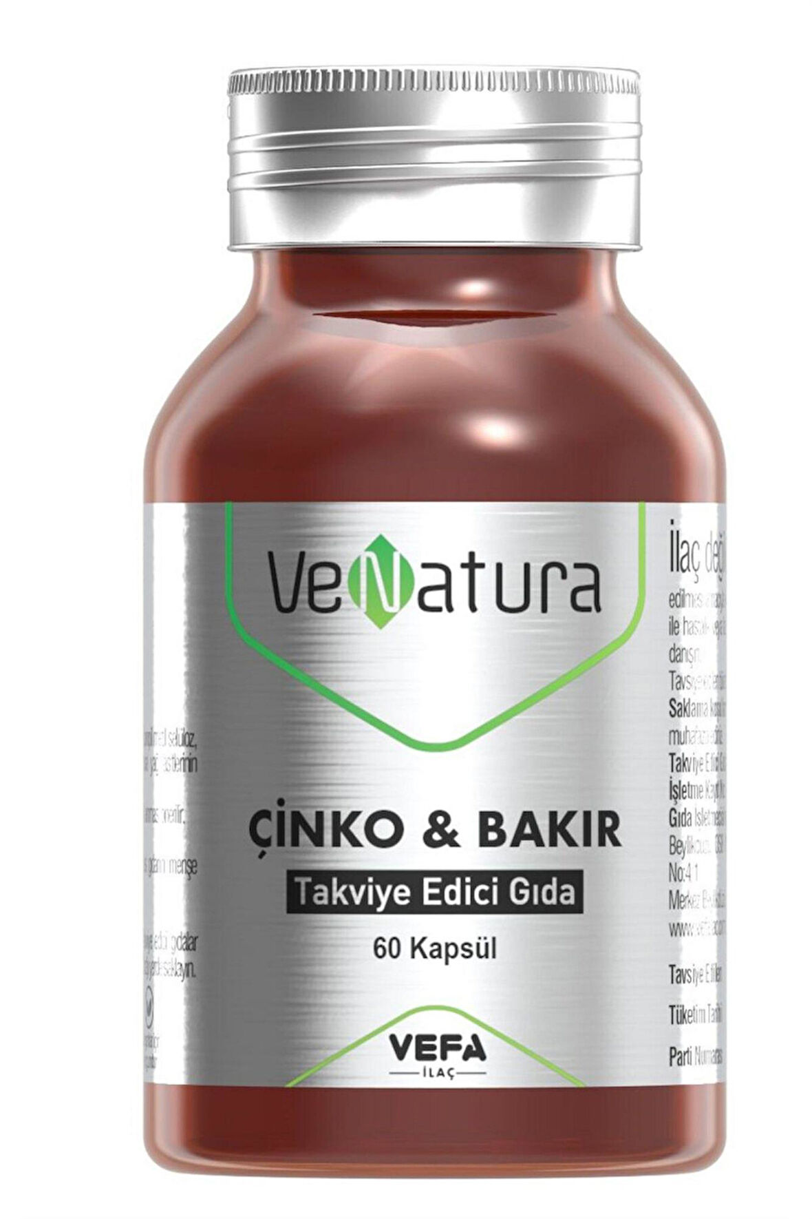 Venatura Çinko & Bakır 60 Kapsül