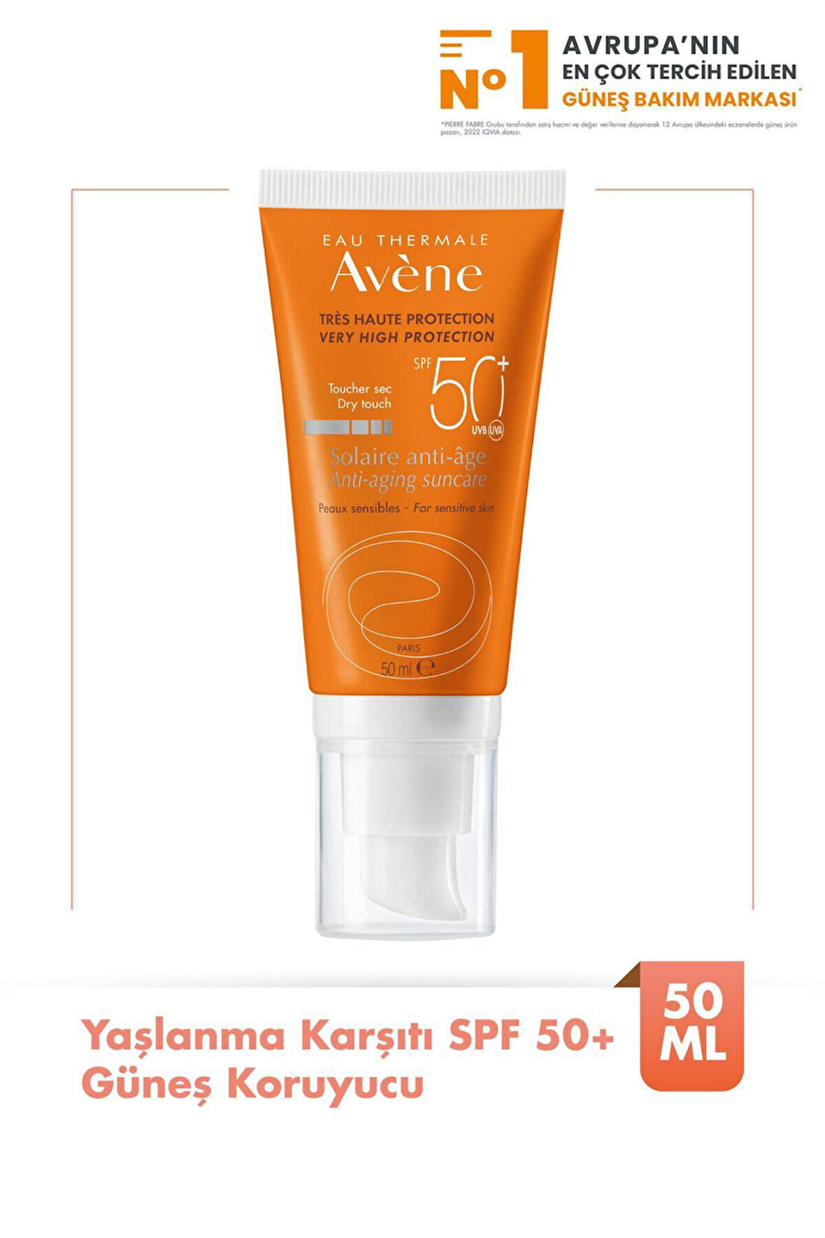 Avene Solaire SPF 50+ Renkli Güneş Kremi 50 ml