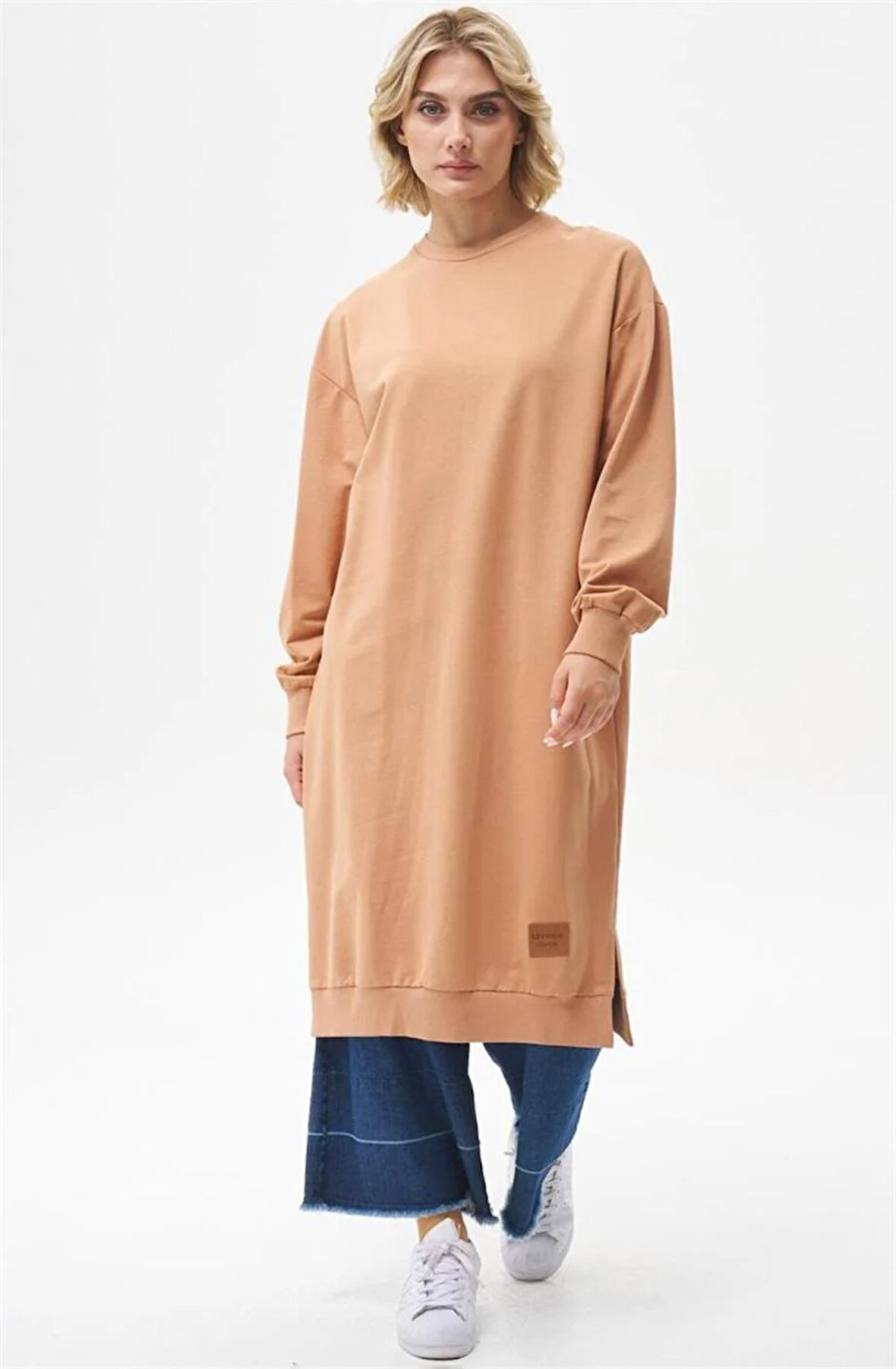 Uzun Kollu Sweat Taba Levidor