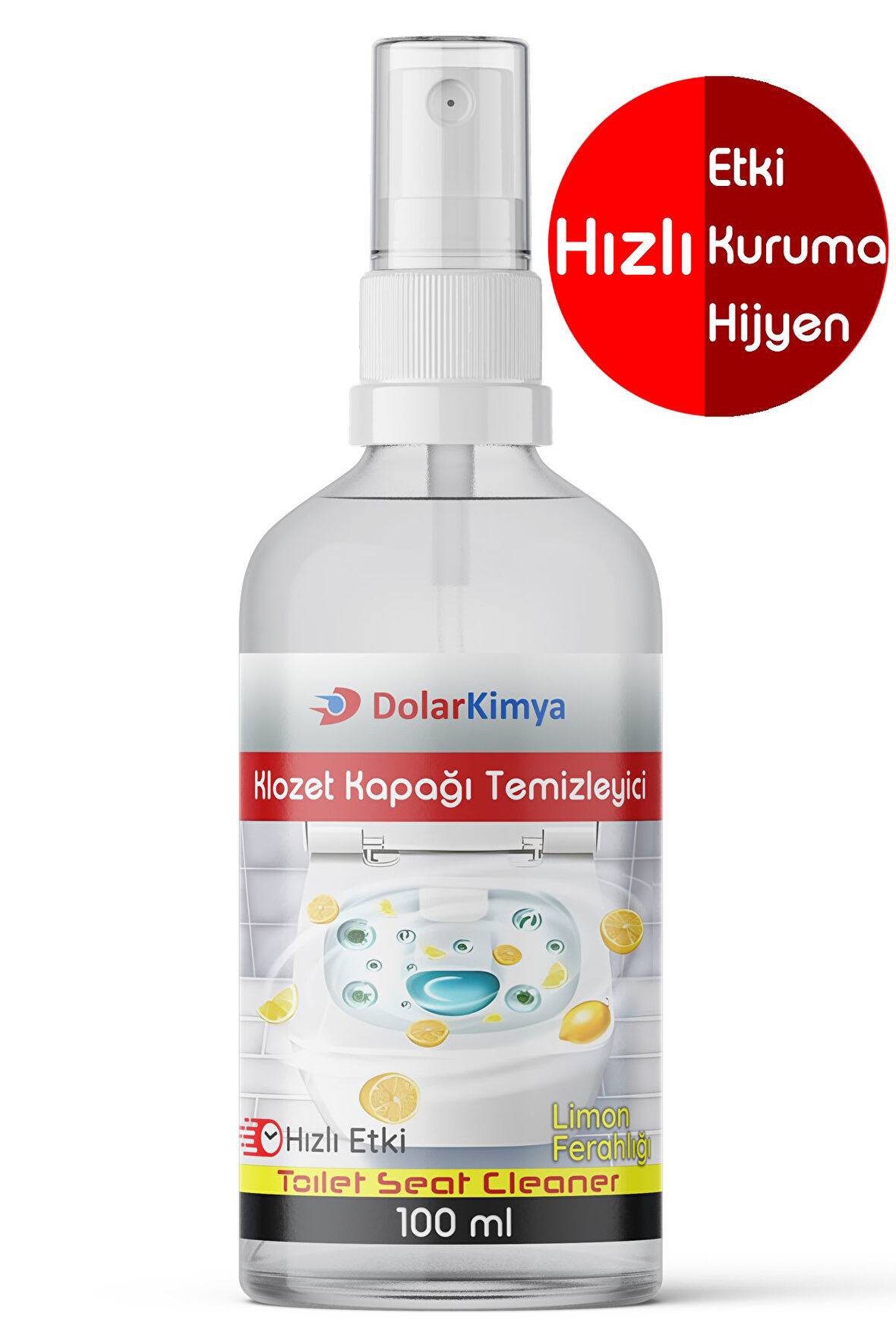 Dolar Kimya Klozet Kapağı Temizleyici - 100 ml - Limon Ferahlığı