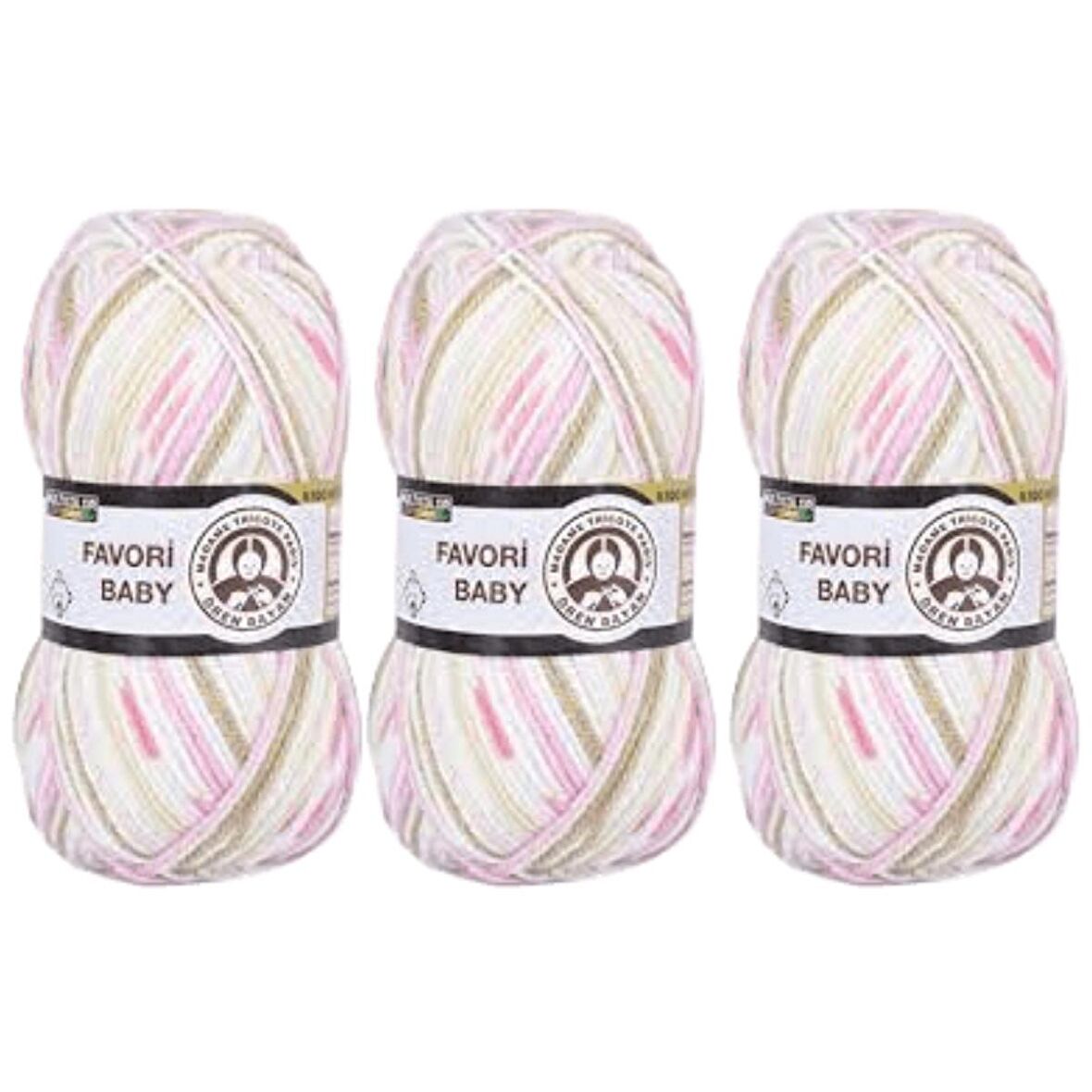 Favori Baby El Örgü İpi 100gr 0659 3 Adet