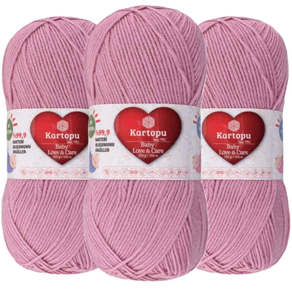 Kartopu Baby Love & Care K1763 3 Adet