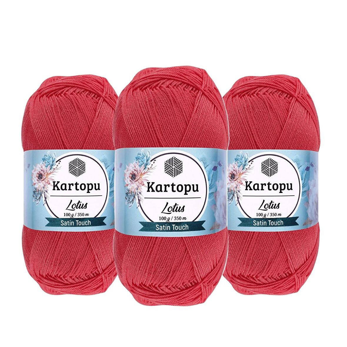 Kartopu Lotus Örgü Ipi 100 gr K810  3 Adet