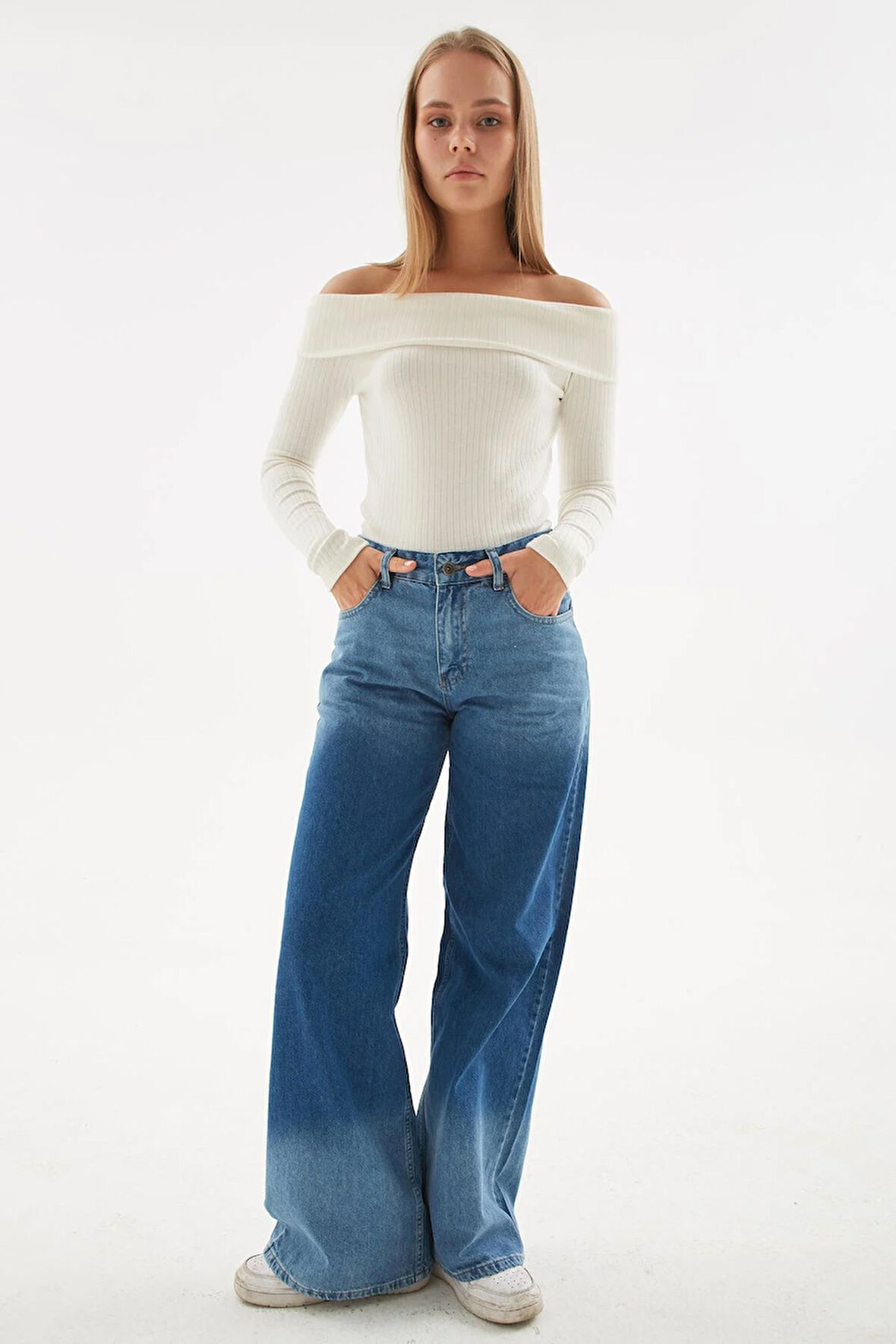Denim Pantolon Mavi