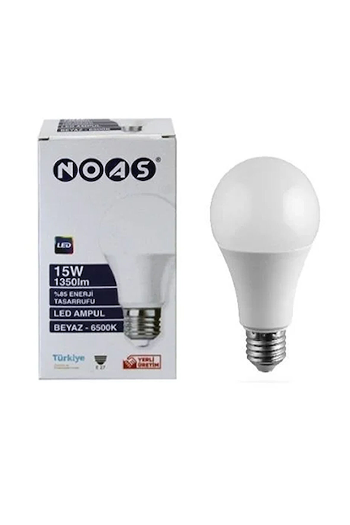 Noas 15W Beyaz Işıklı 1350 Lümen Led Ampul