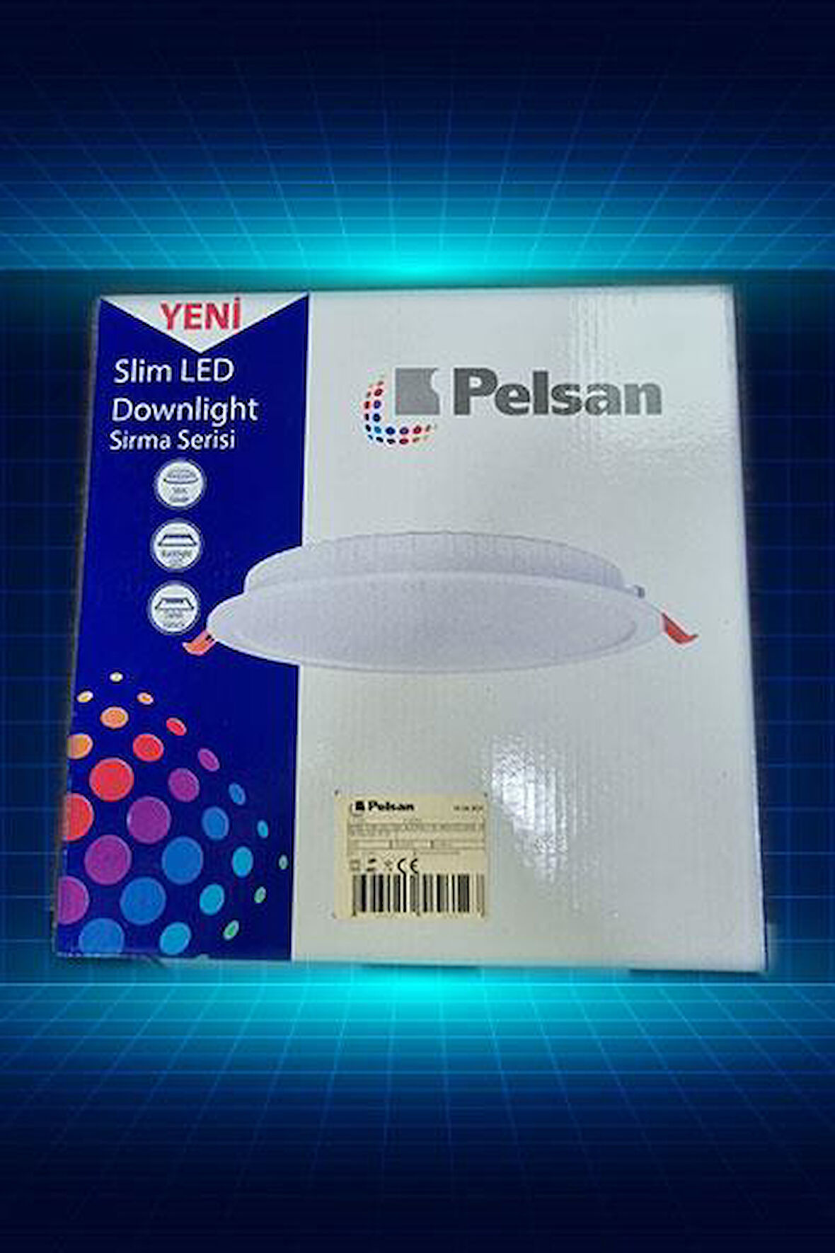 Pelsan Sırma Slim Led 18W 6500K Beyaz Alçıpan Opal Backlight  LED Q Ürün Çapı 22.5 cm