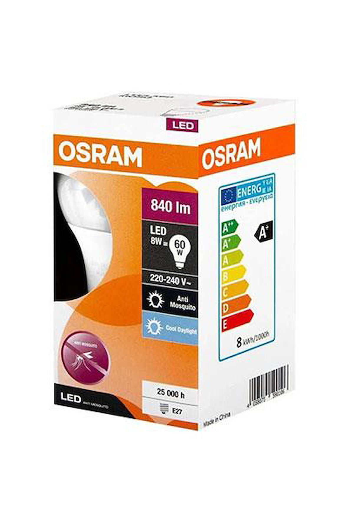 Osram Lcl A60 Mosq 8,3W/865 E27 Sinek Kovucu Led Ampul4058075590106