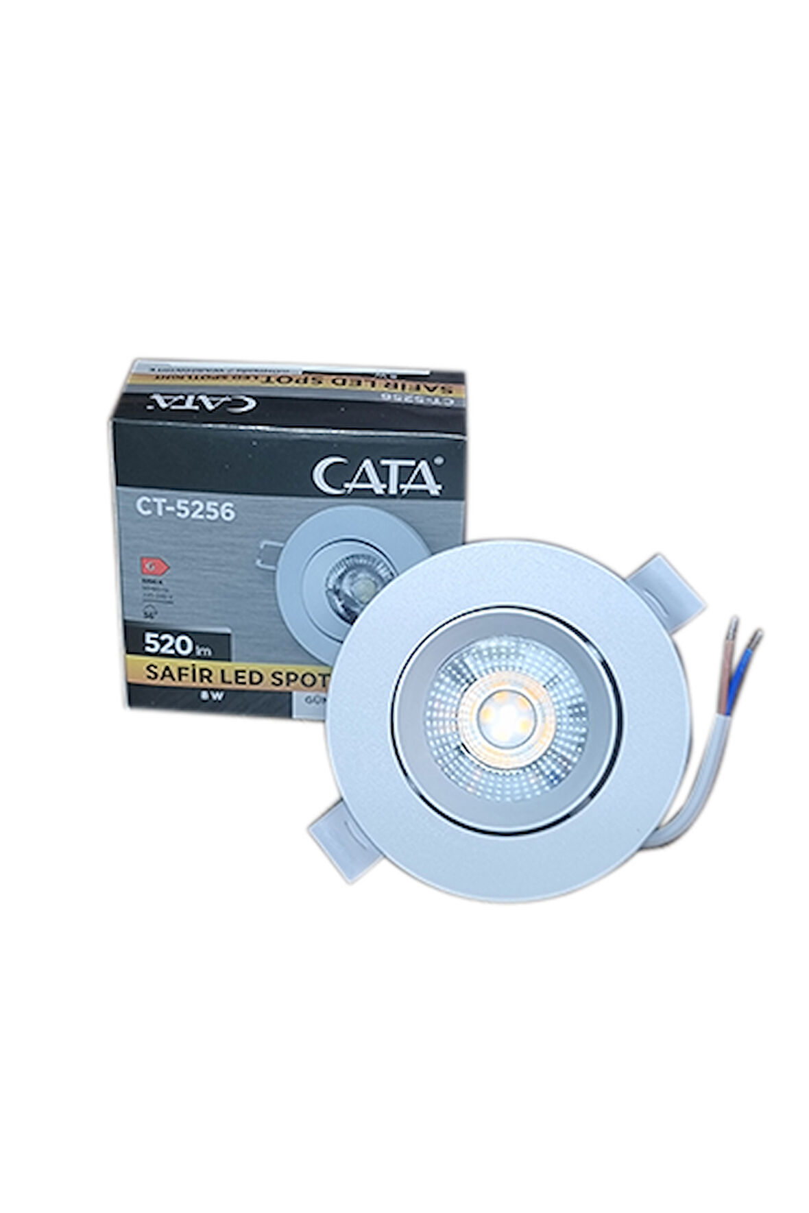 Cata  CT-5256 8W 3200K Gün Işığı Safir Led Spot
