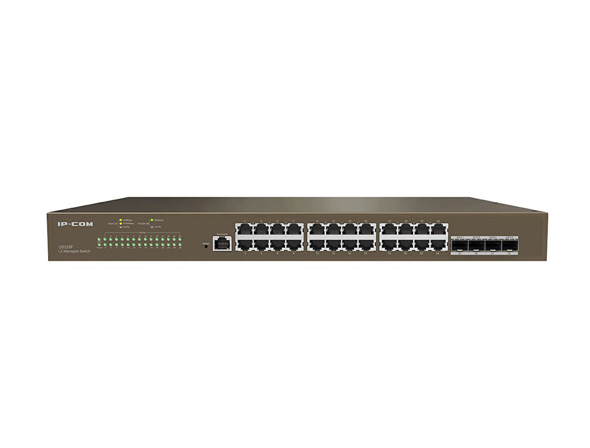 IP-COM G5328F 24GE Port, 4xSFP L3 Cloud Yönetilebilir Switch
