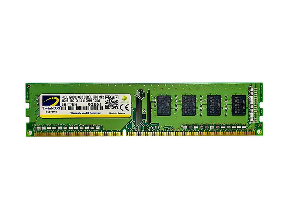 TwinMOS DDR3  8GB 1600MHz 1.35V Low Voltage Desktop Ram