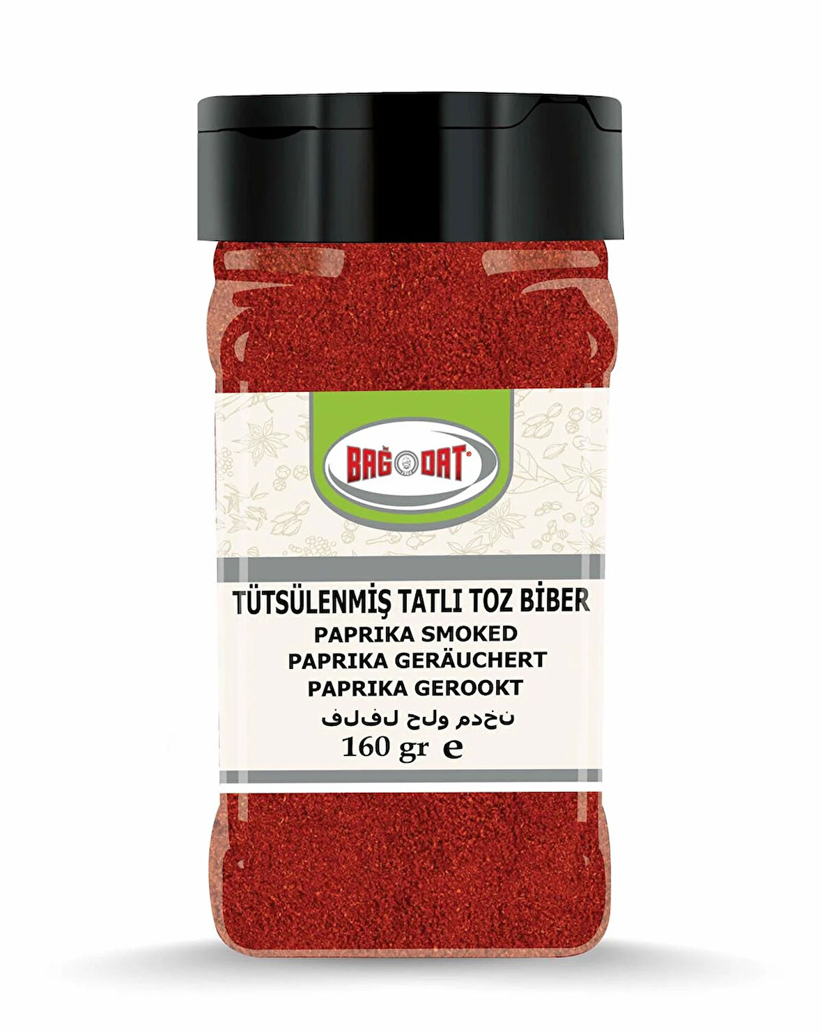 Tütsülenmiş Tatlı Kırmızı Toz Biber Küçük Pet 160 Gr.