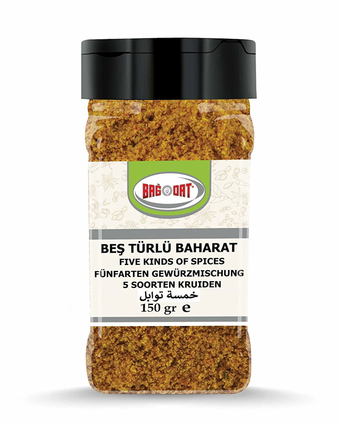 Beş Türlü Baharat Küçük Pet 150 Gr.