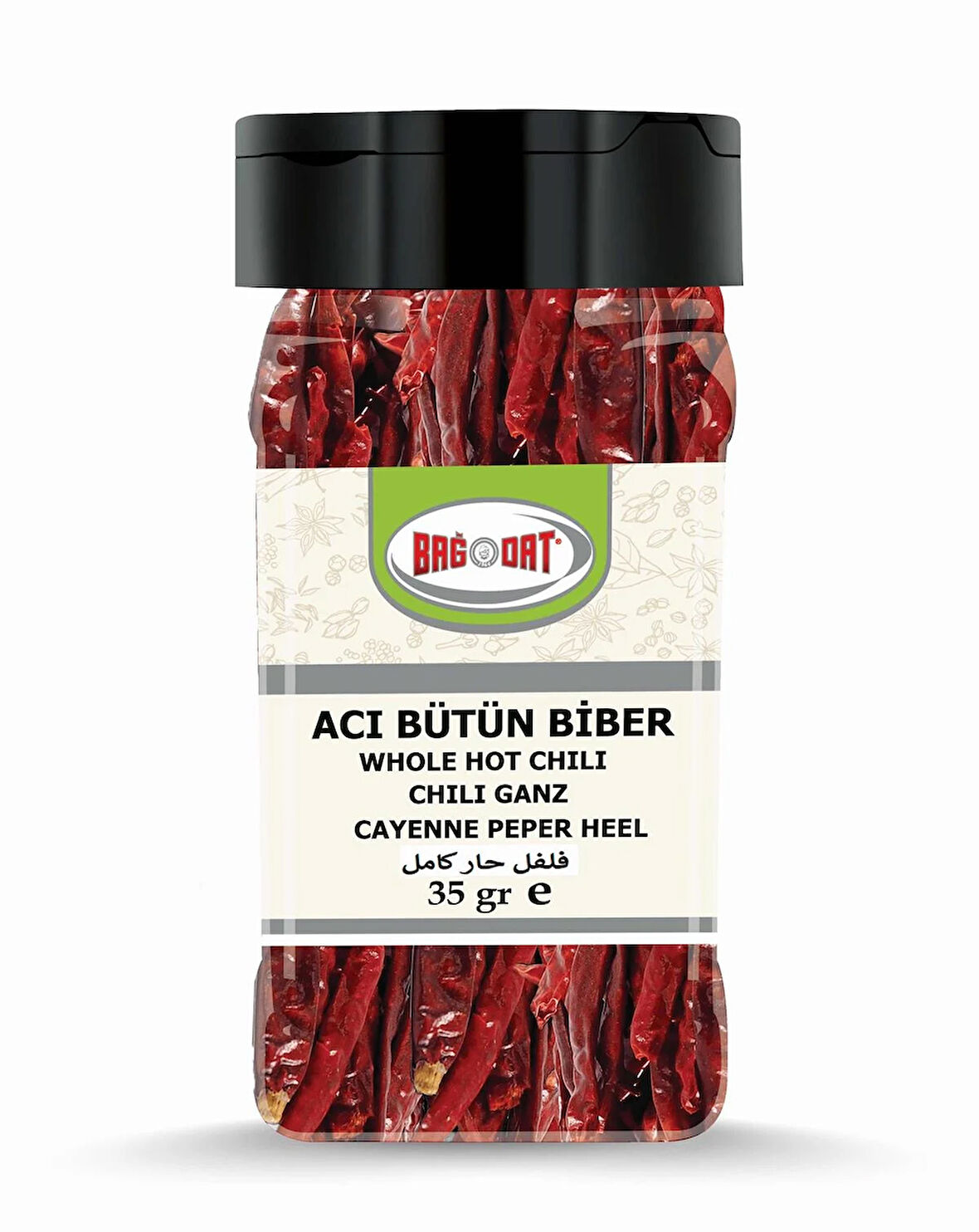 Bütün Acı  Biber Küçük Pet 35 Gr.