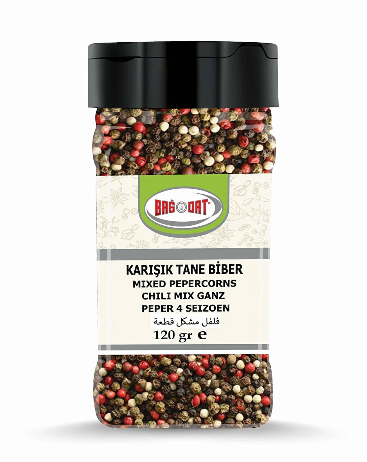 Karışık Tane Biber Küçük Pet 120 Gr.