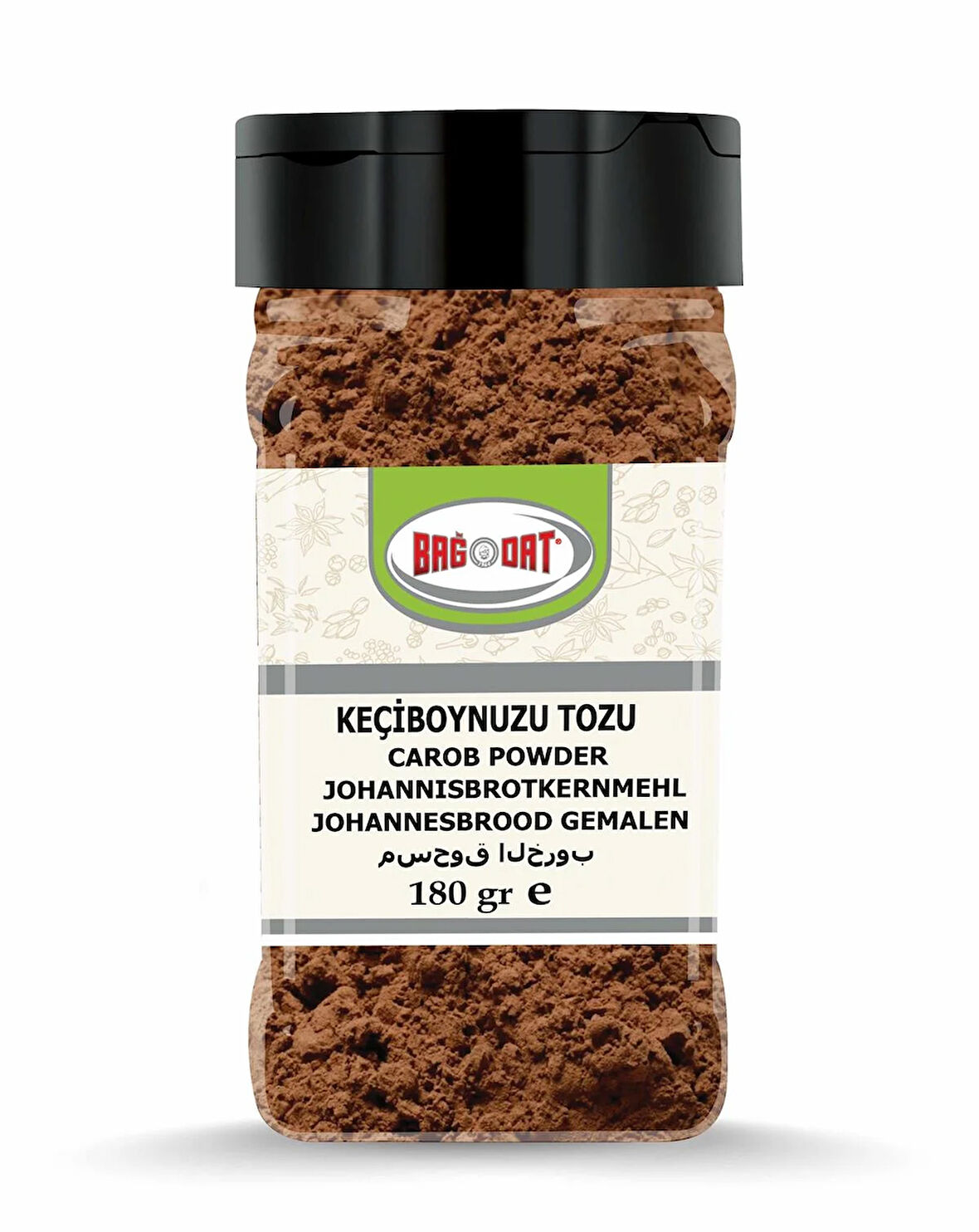 Keçiboynuzu (Harnup) Toz Küçük Pet 180 Gr.