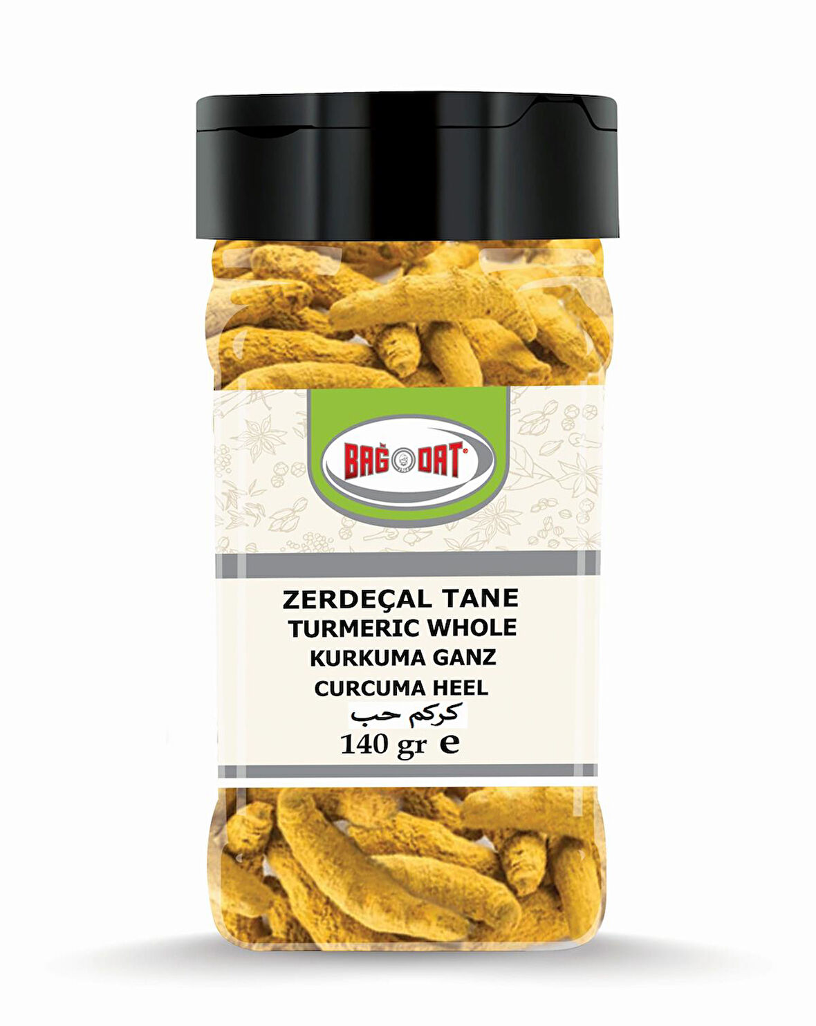 Zerdeçal Tane Küçük Pet 140 Gr.