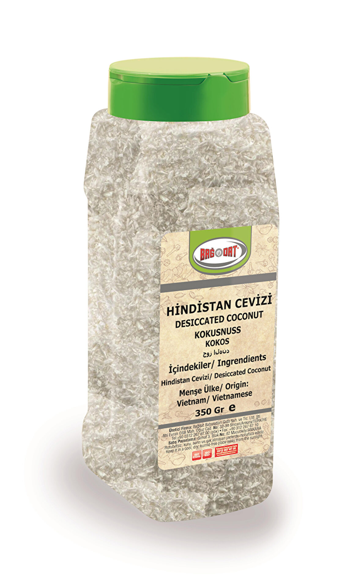 Hindistan Cevizi Büyük Pet 350 Gr.