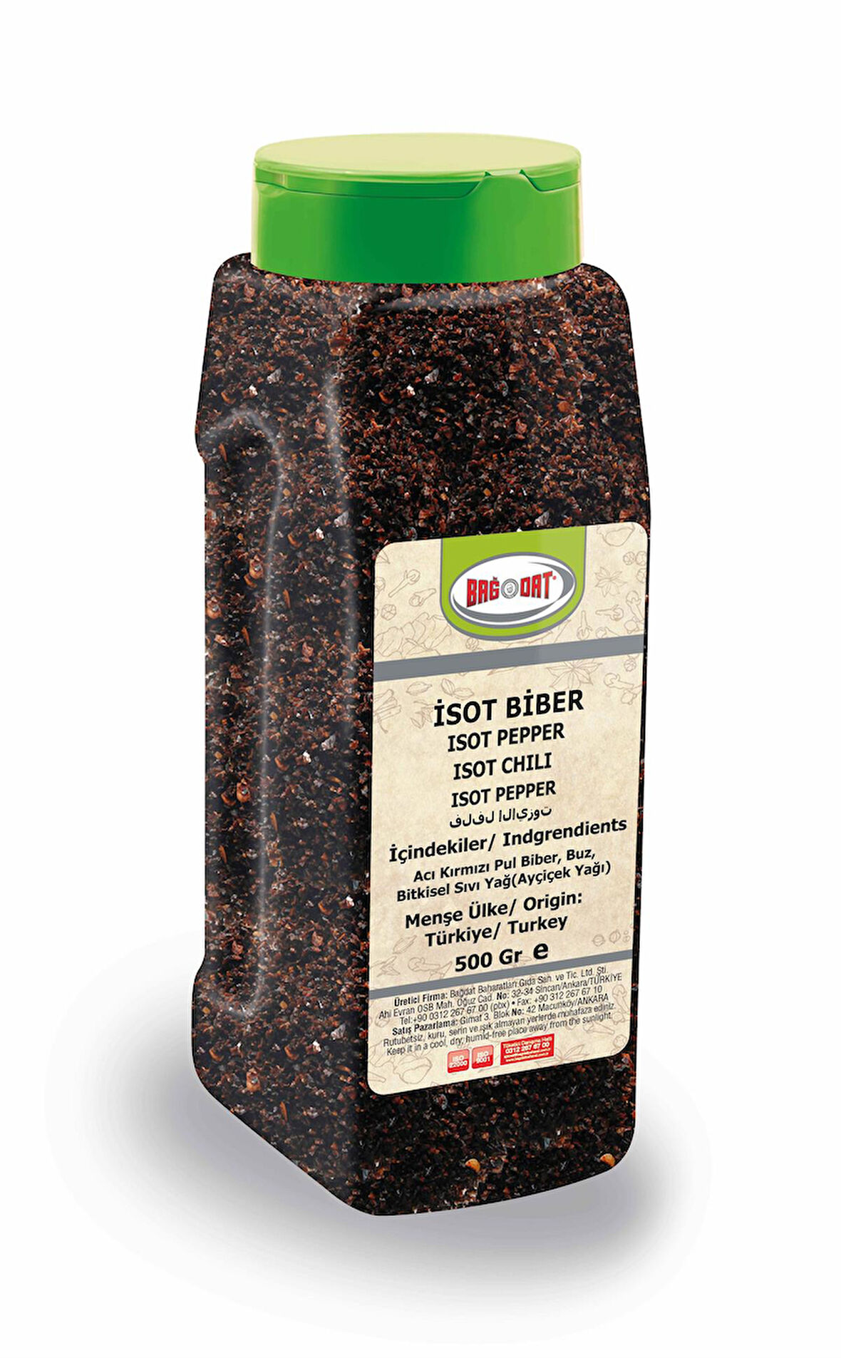 İsot Biber Büyük Pet 500 Gr.