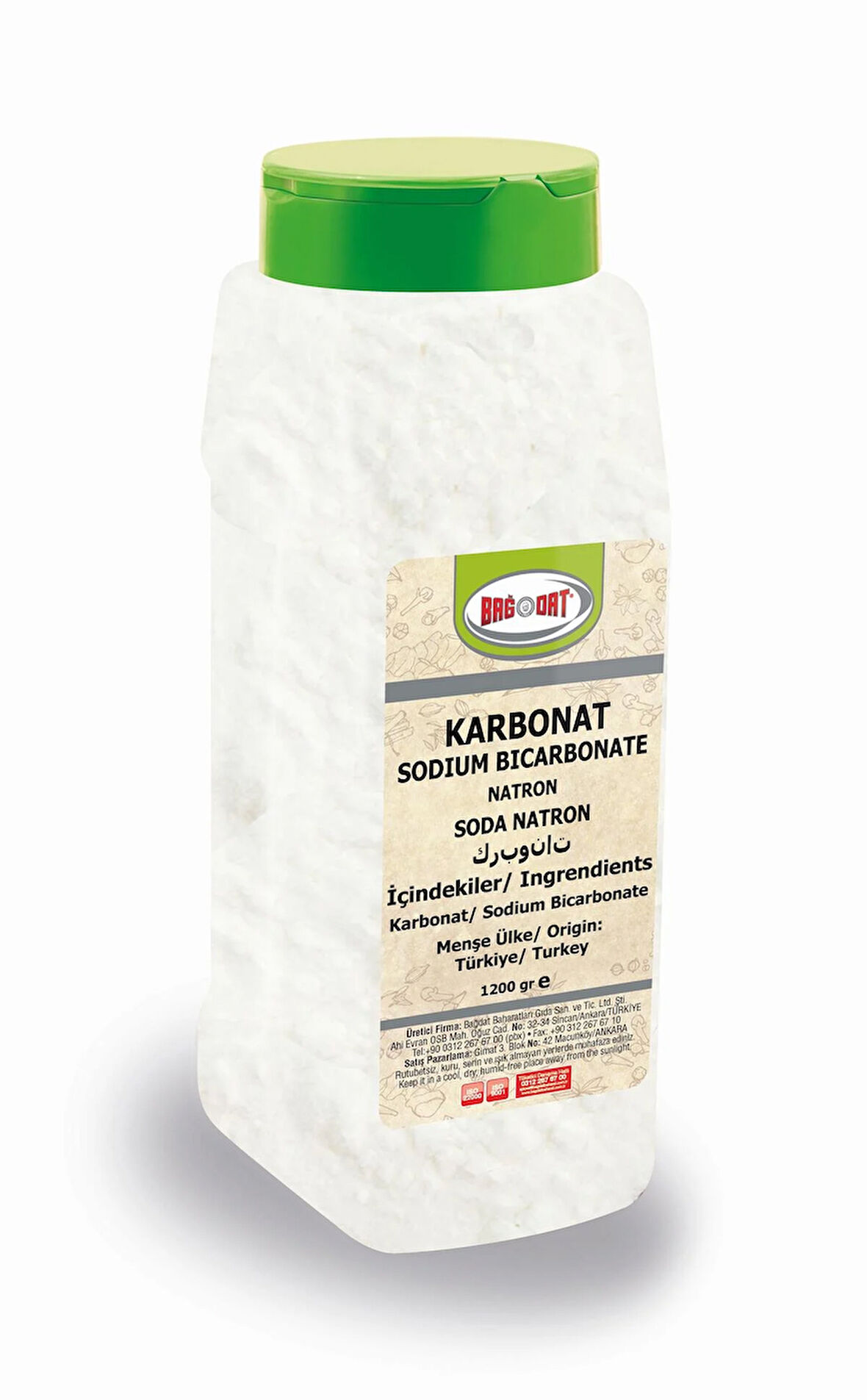 Karbonat Büyük Pet 1200 Gr.