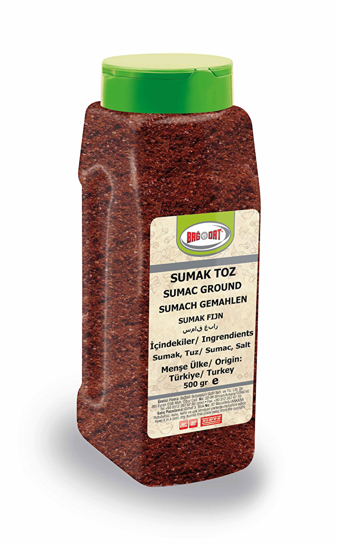 Sumak Toz Büyük Pet 500 Gr.