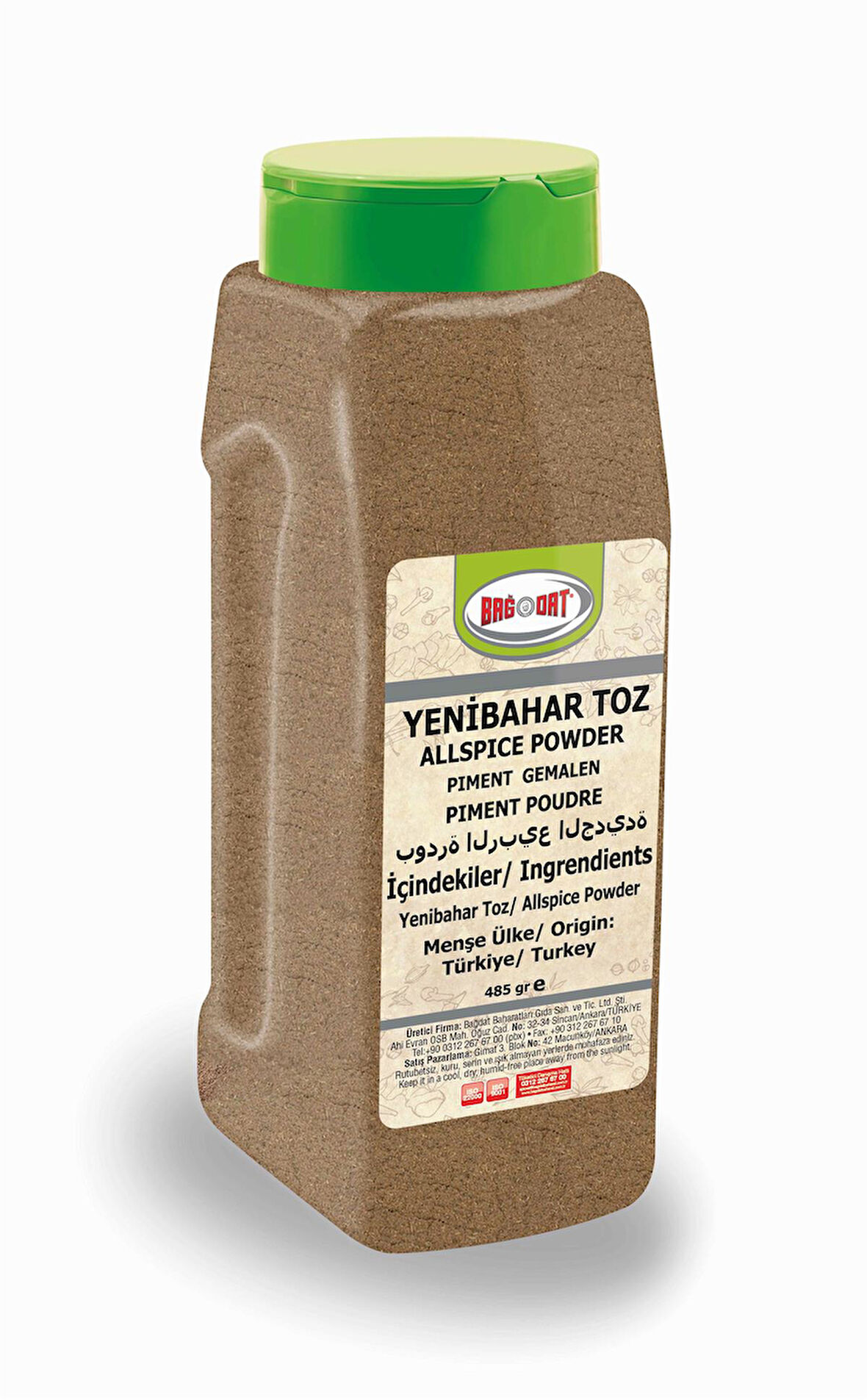 Yenibahar Toz Büyük Pet 485 Gr.