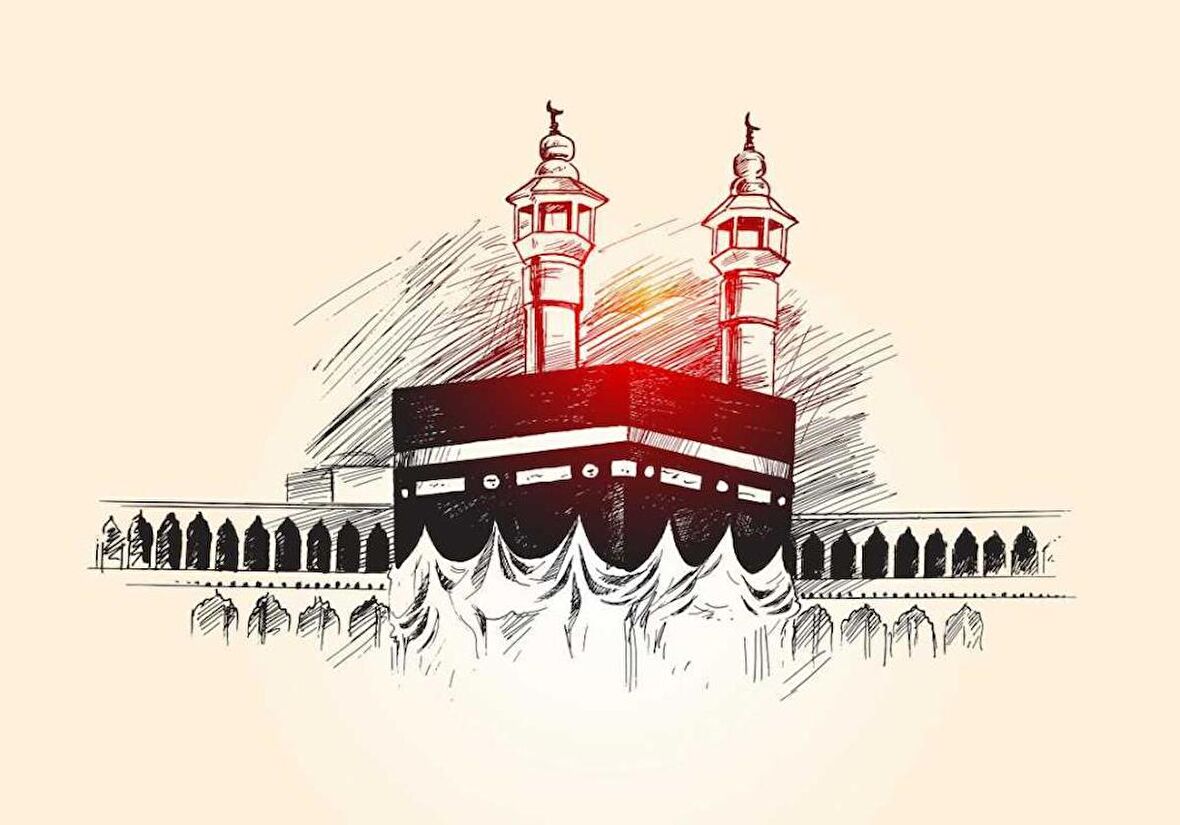 Movas Sanat Kutsal Kabe Mekke  Suudi Arabistan Elmas Mozaik Tablo/Mozaik Puzzle 50x35cm E20201041M