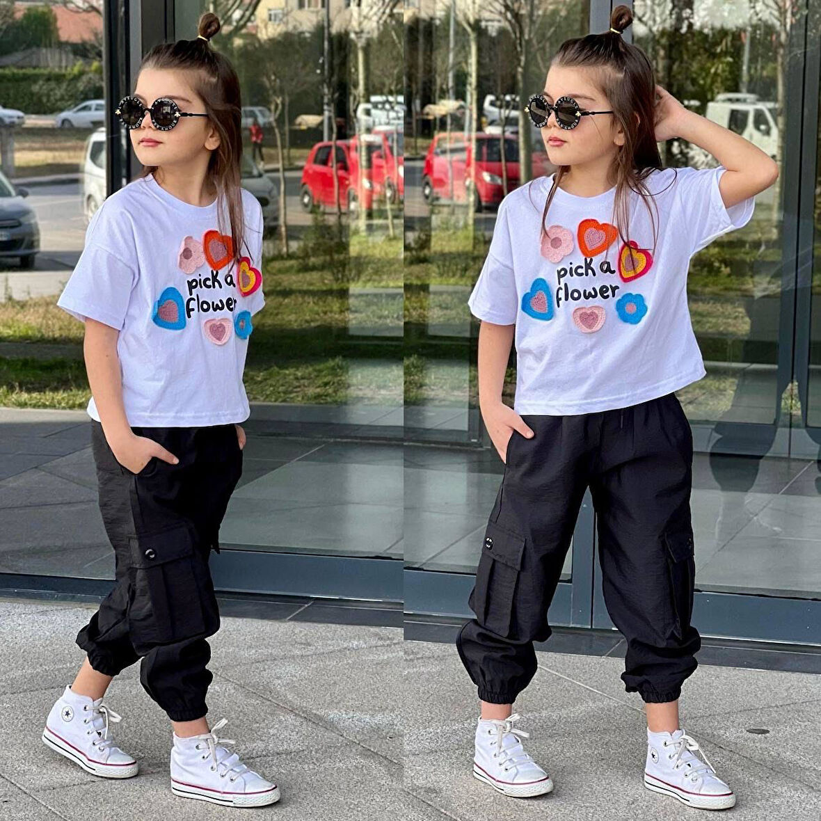 Kız Çocuk Flower Dokuma Takım 